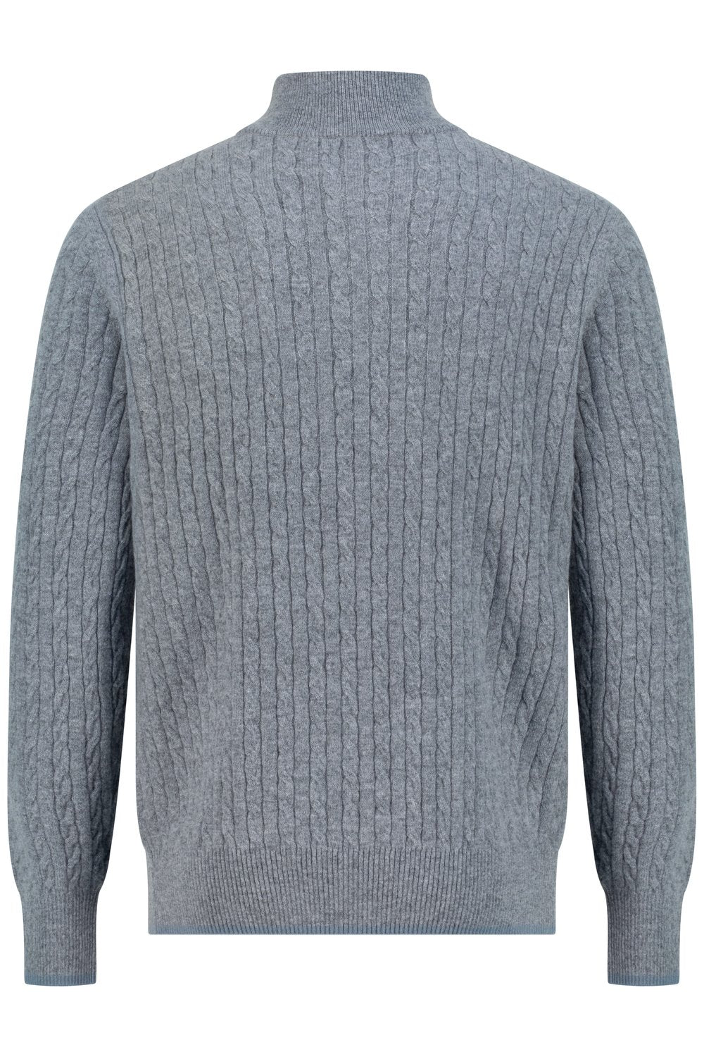 بلوفر كشمير بنص سحاب - رمادي