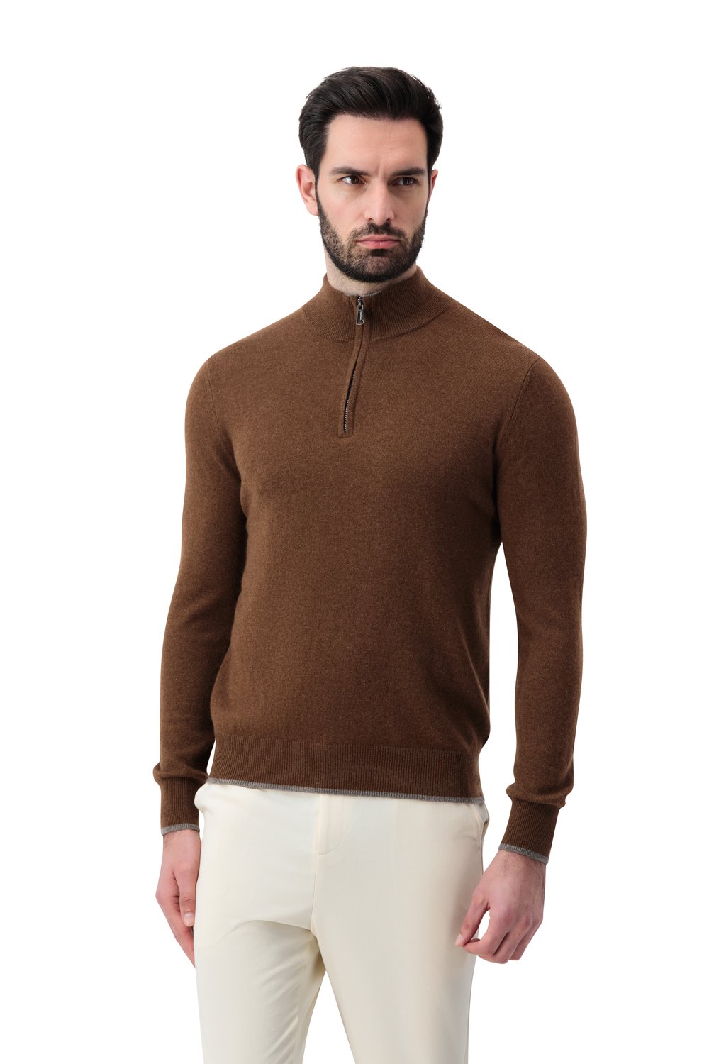 بلوفر كشمير بنص سحاب - موكا