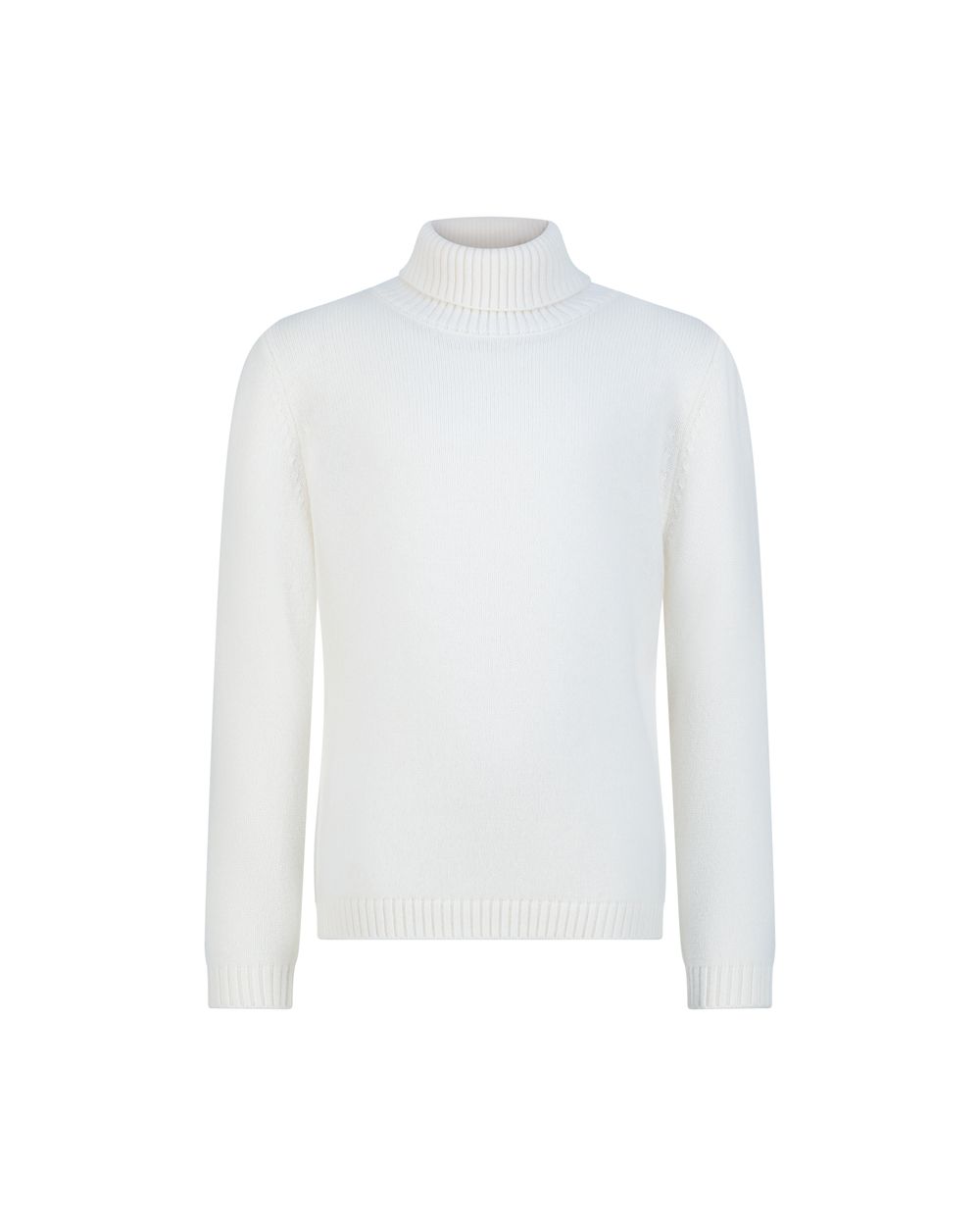 بلوفر أطفال صوف ميرينو هاي نيك - أبيض كريمي