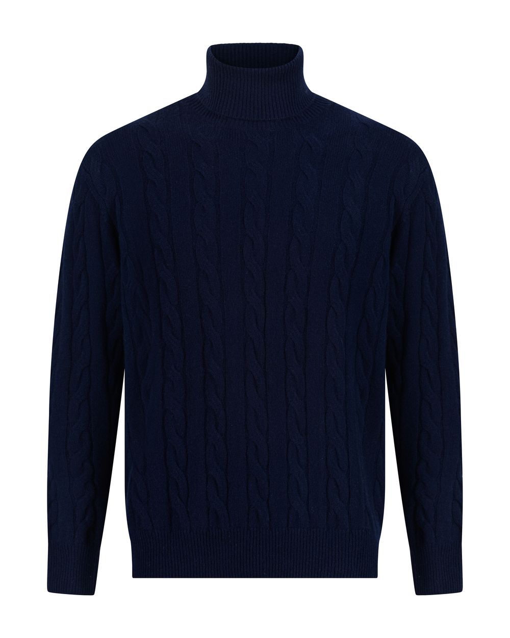 بلوفر كشمير هاي نيك - كحلي مطفي
