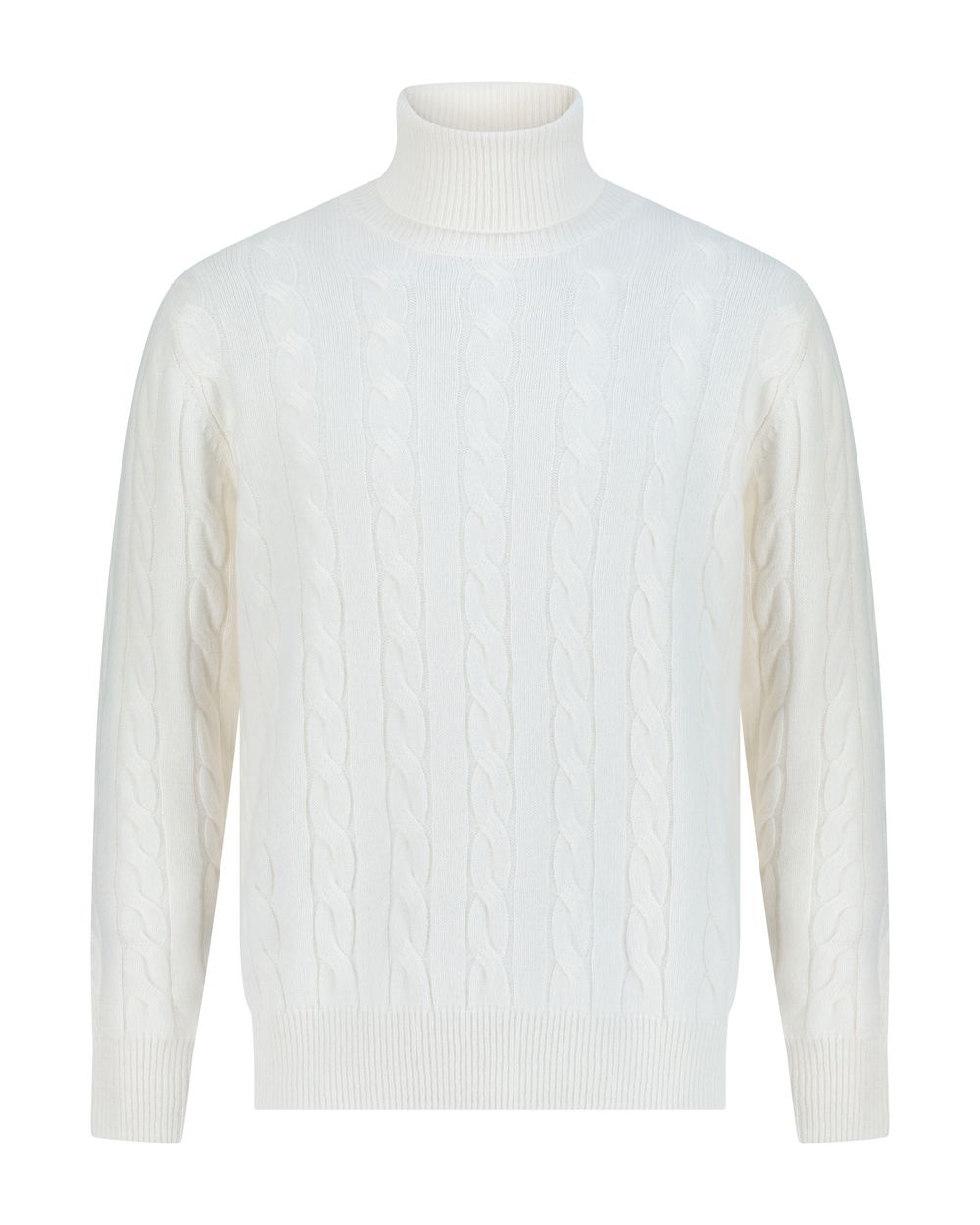 بلوفر كشمير هاي نيك - كريمي