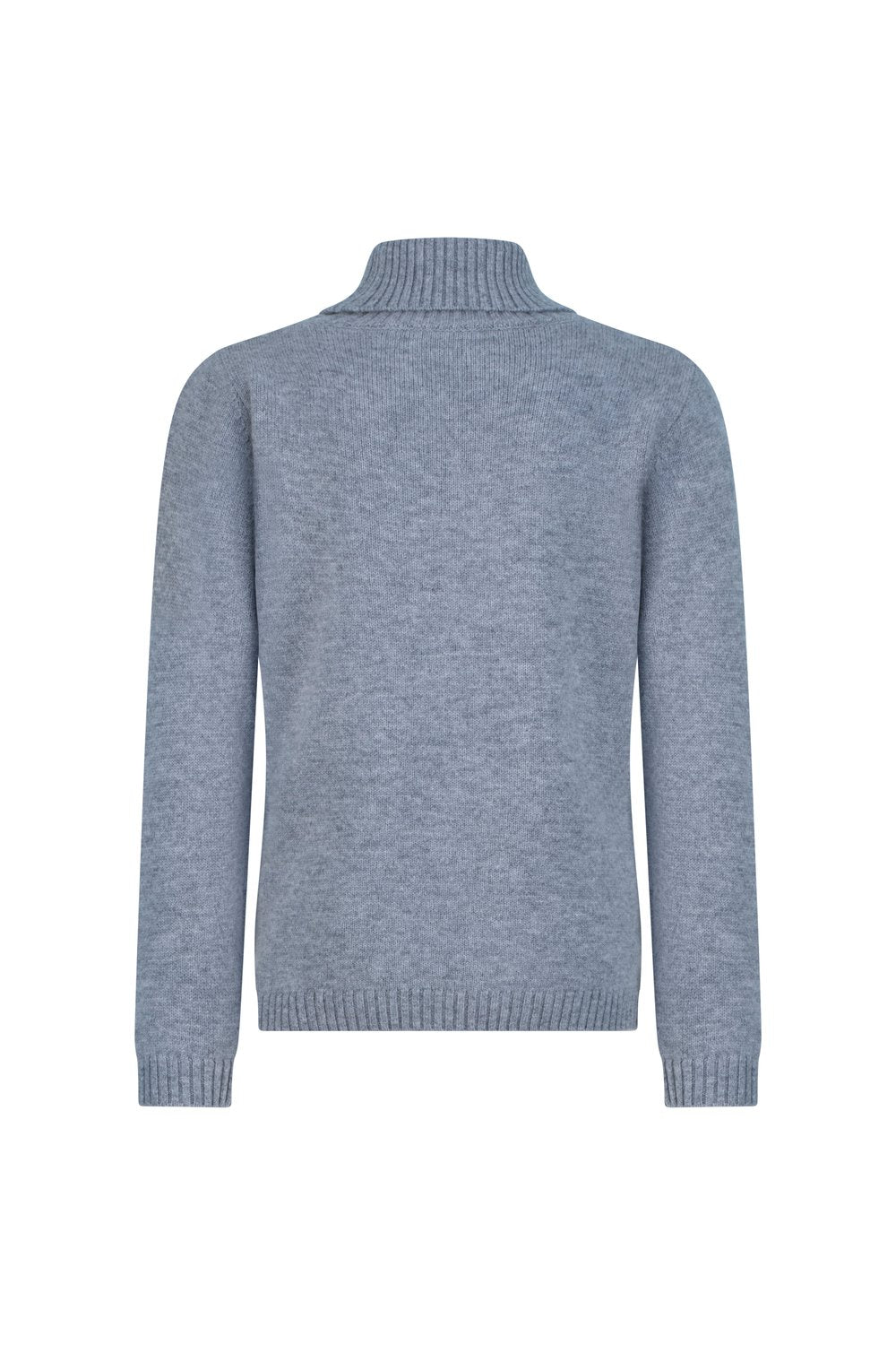 Kid's  turtle neck merino wool sweater smoke