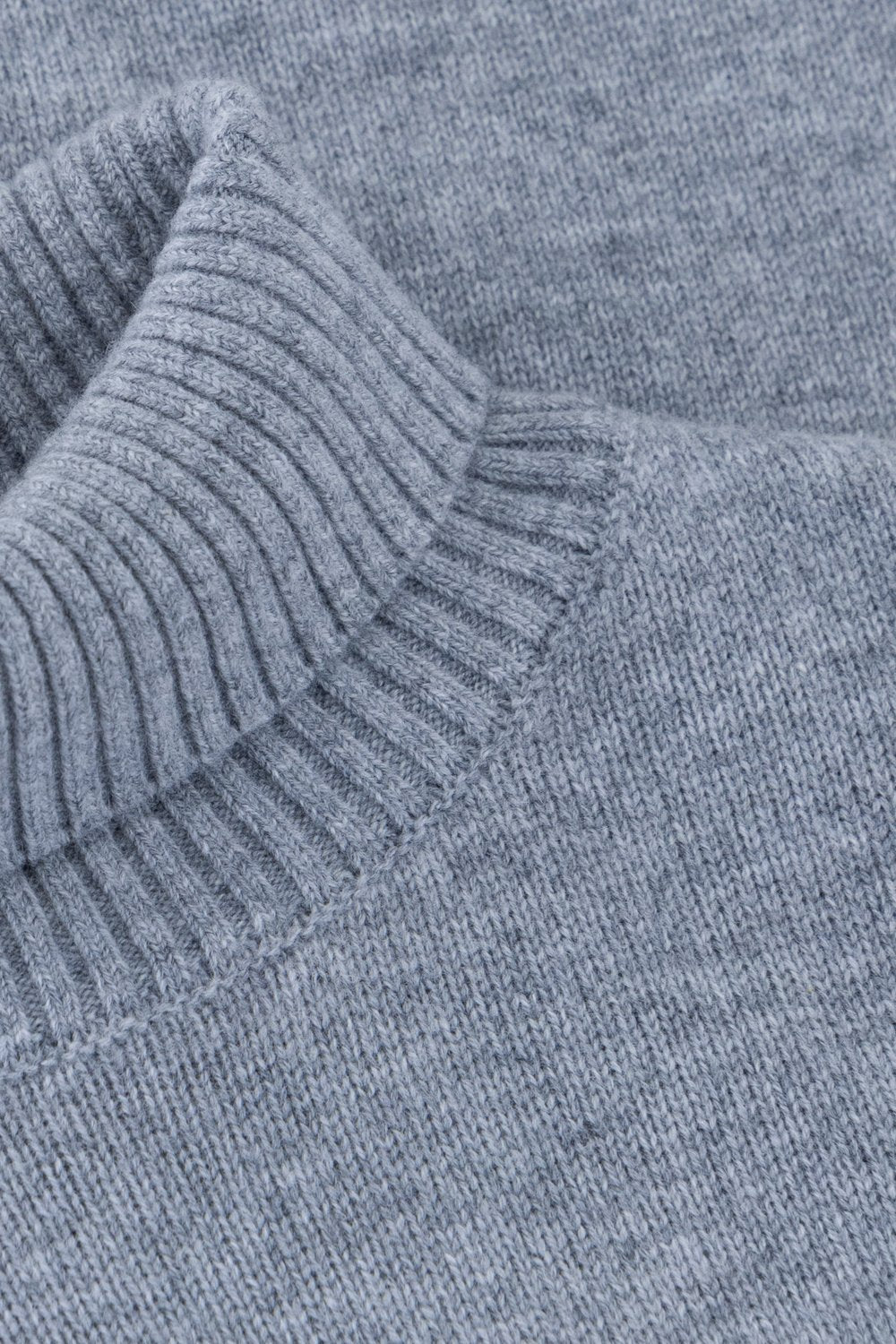 Kid's  turtle neck merino wool sweater smoke