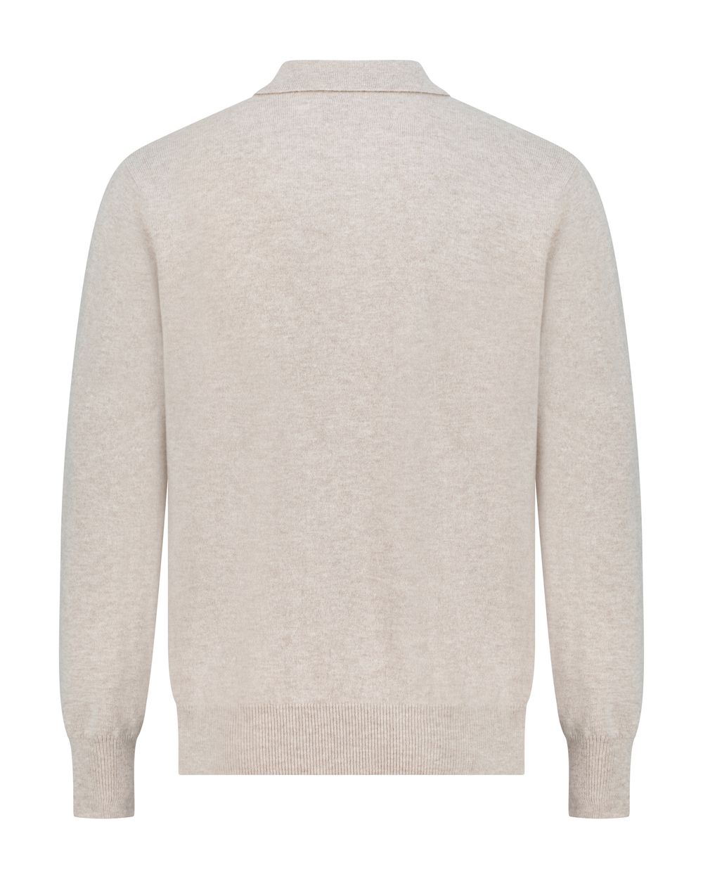 بلوفر صوف ميرينو بنص سحاب - بيج