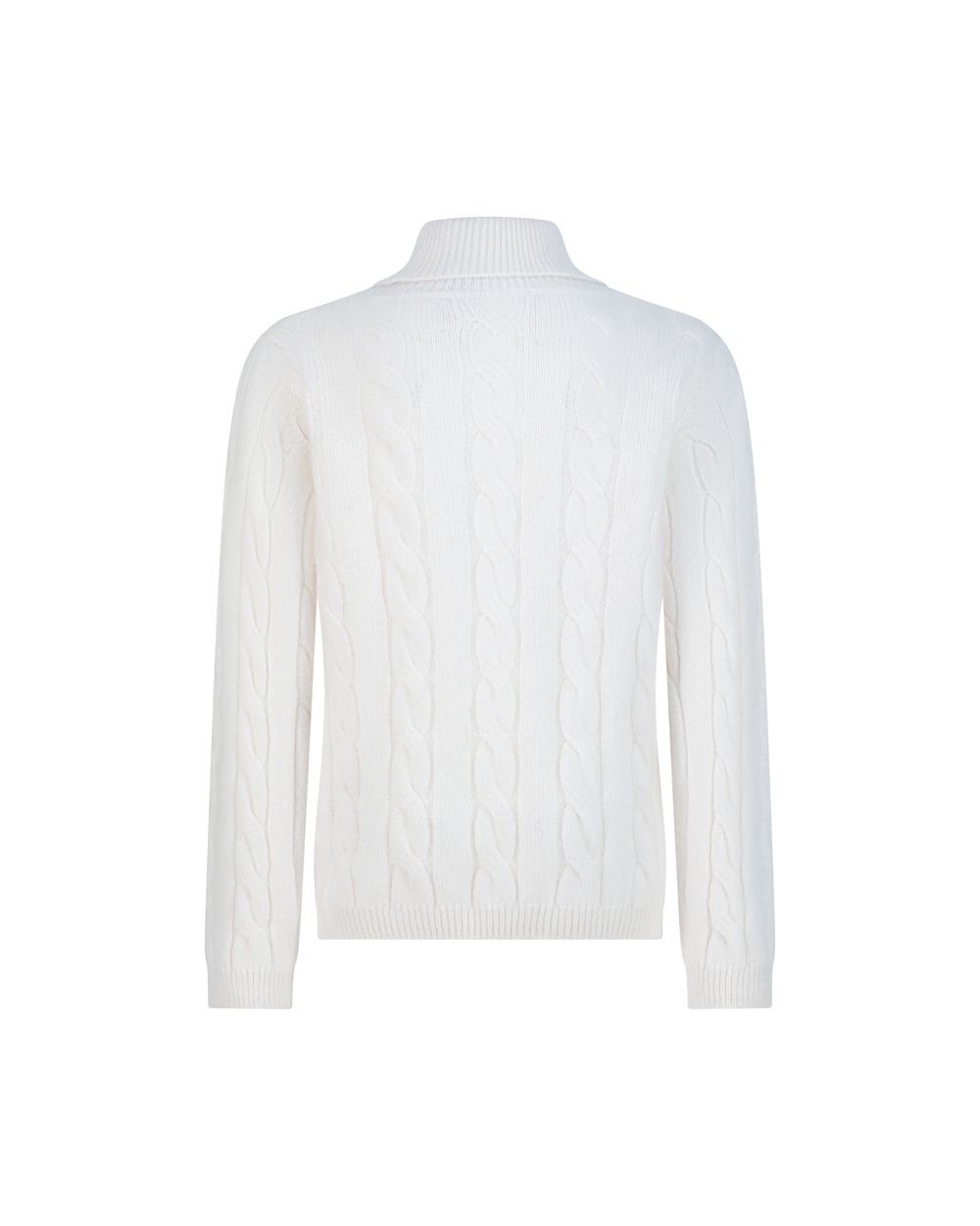 بلوفر أطفال كشمير هاي نيك - كريمي