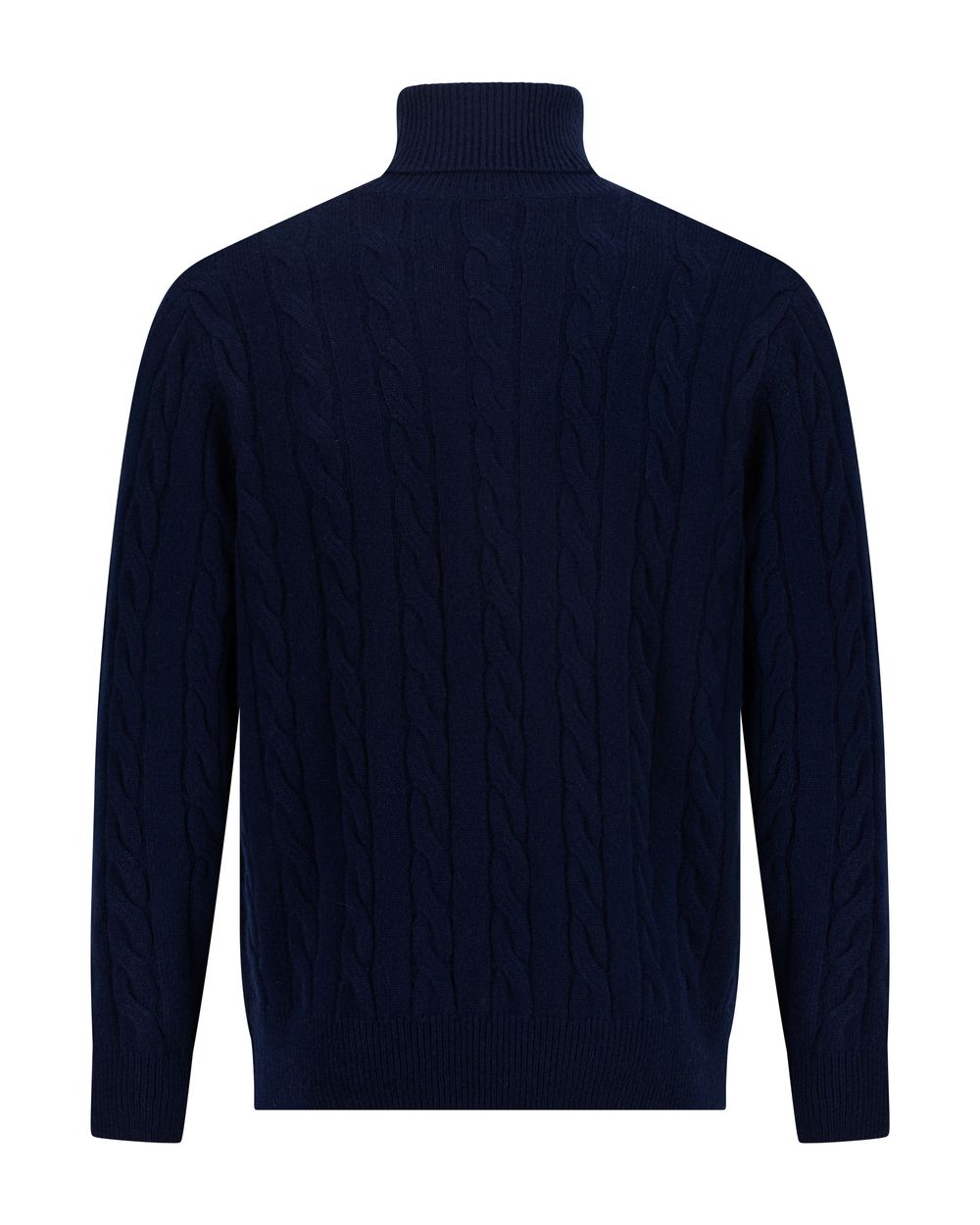 بلوفر كشمير هاي نيك - كحلي مطفي