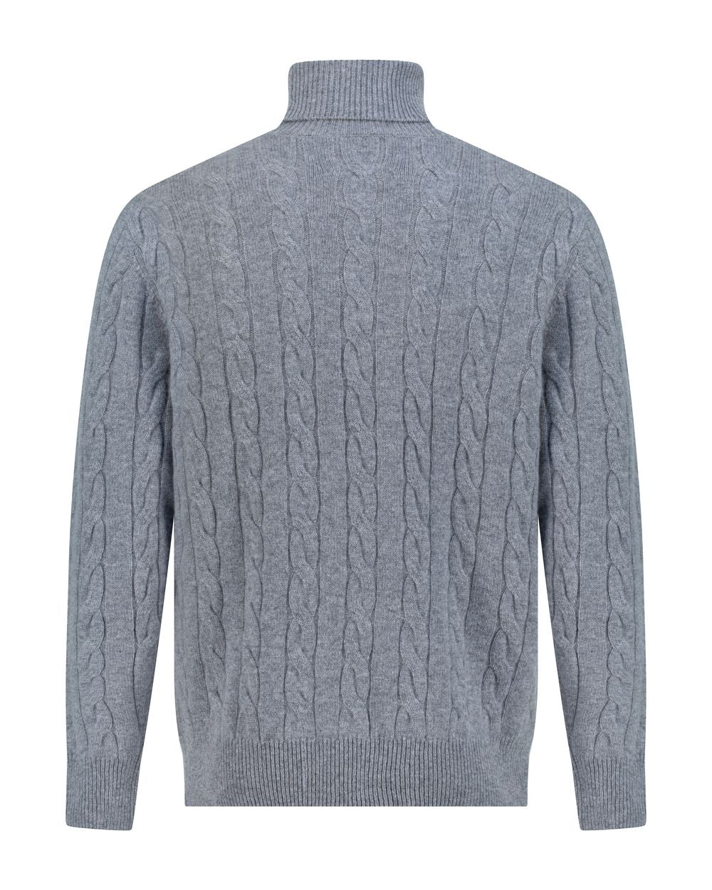 بلوفر كشمير هاي نيك - رمادي