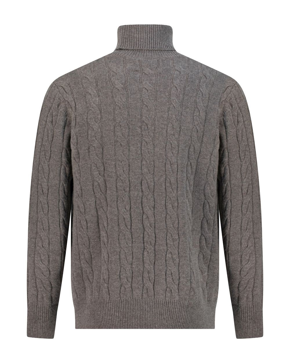 بلوفر كشمير هاي نيك - رمادي فاتح