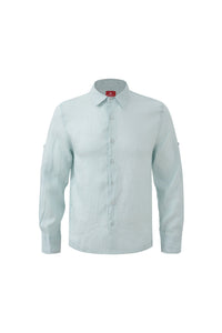 Linen Long Sleeves-Baby-Blue