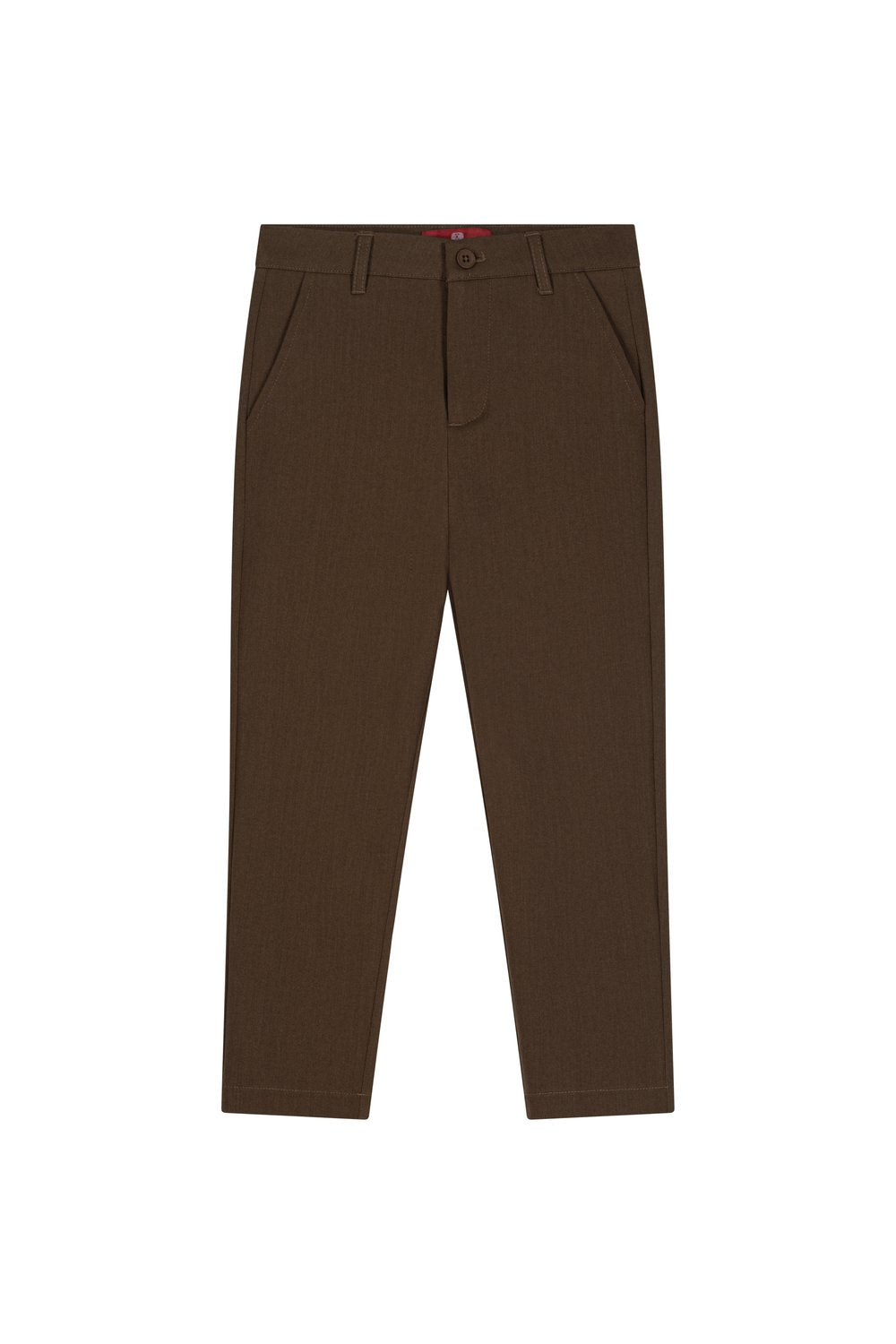 بنطلون أطفال كلاسيكي - بني كوفي