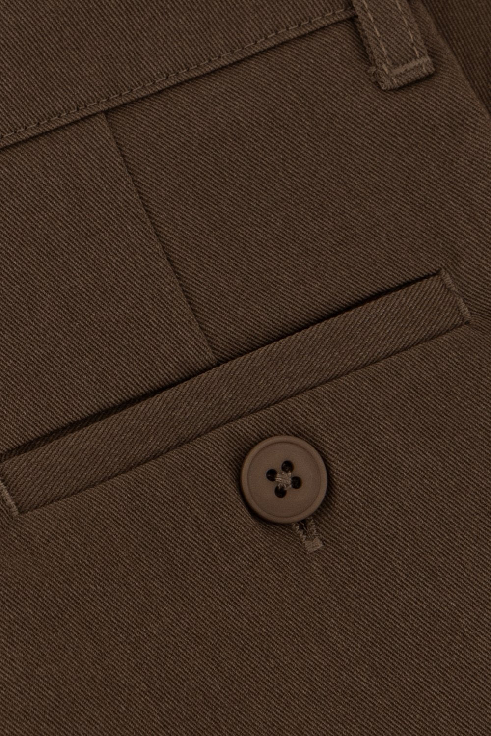 بنطلون أطفال كلاسيكي - بني كوفي