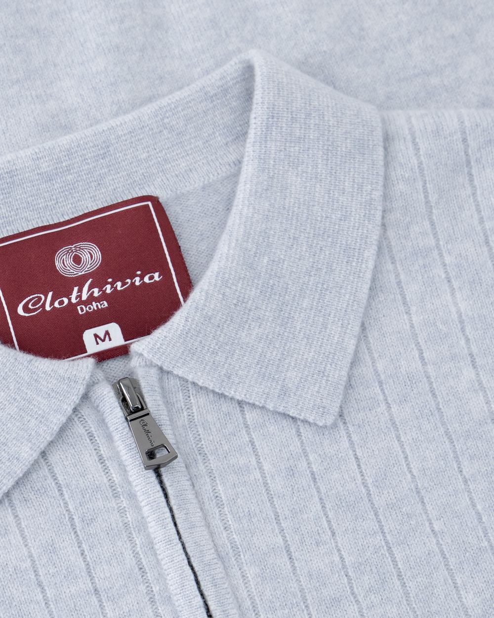 بلوفر صوف ميرينو بنص سحاب - رملي