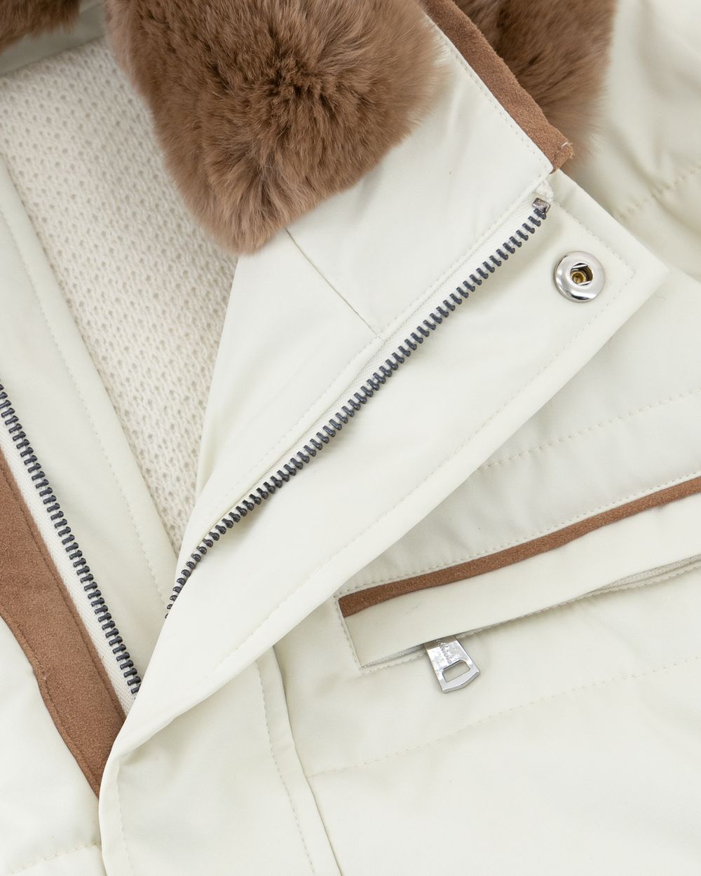 جاكيت مطر هيريتيج - أبيض كريمي