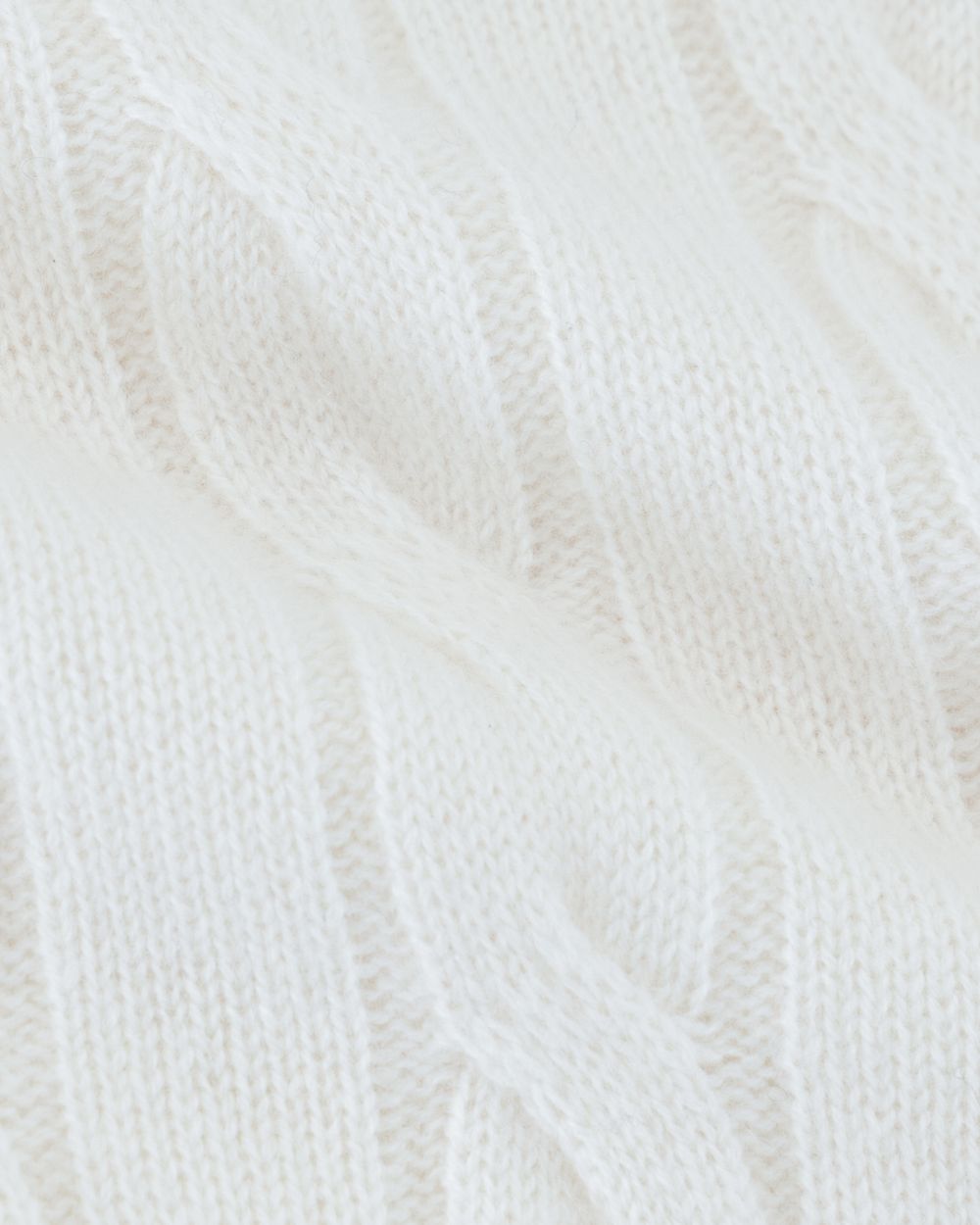 بلوفر أطفال كشمير هاي نيك - كريمي