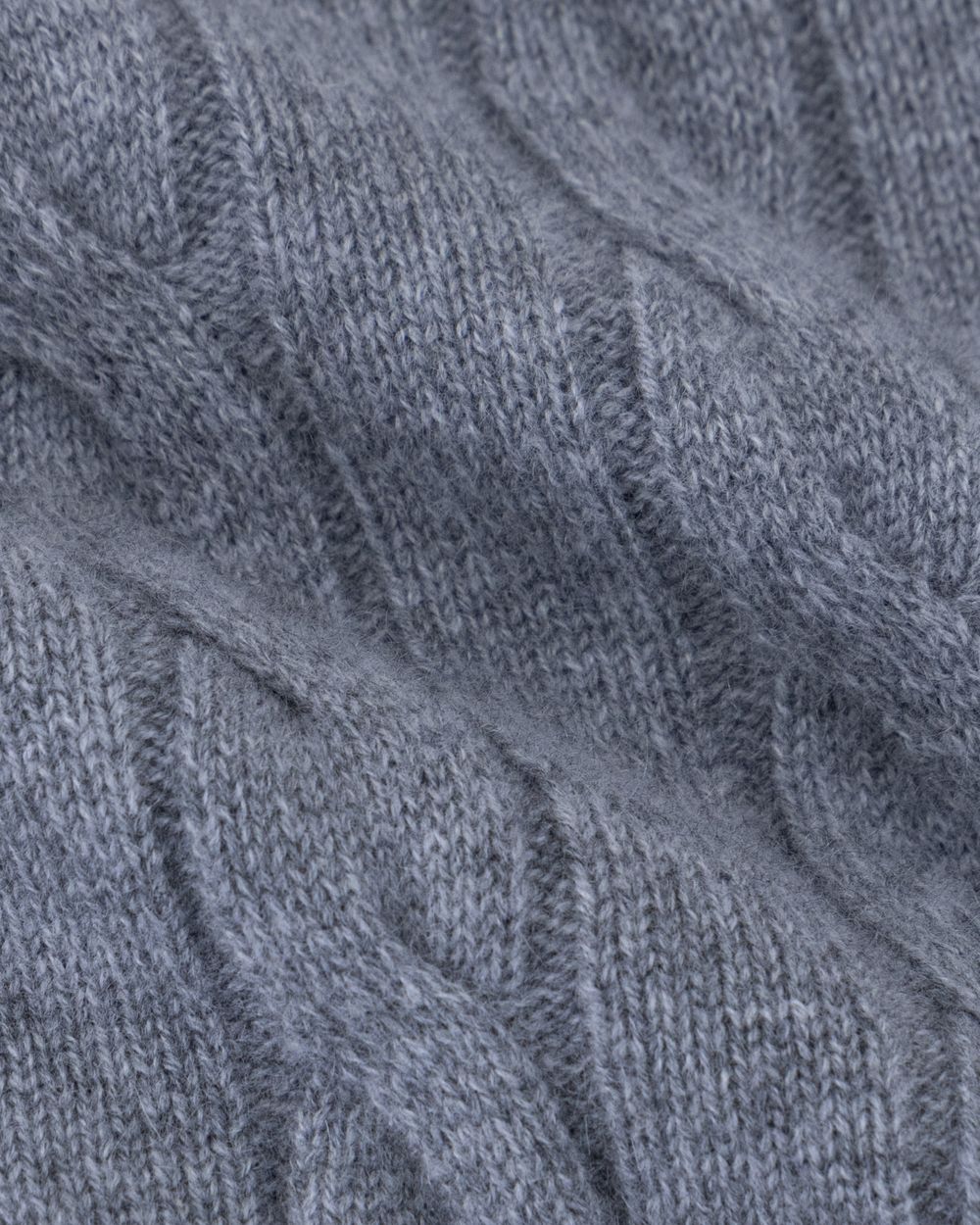 بلوفر أطفال كشمير هاي نيك - رمادي