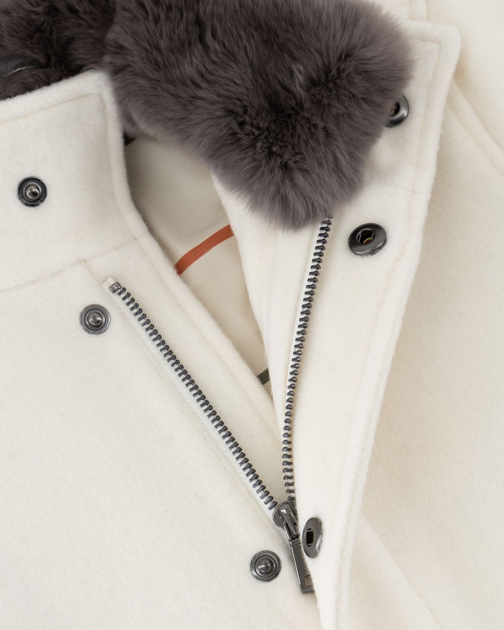 جاكيت أطفال تورينو صوف - أبيض كريمي