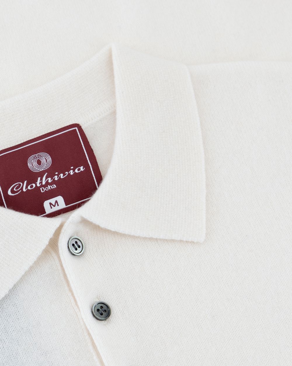 بلوفر بولو كشمير - كريمي