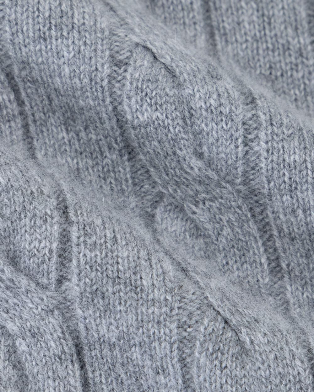 بلوفر كشمير هاي نيك - رمادي