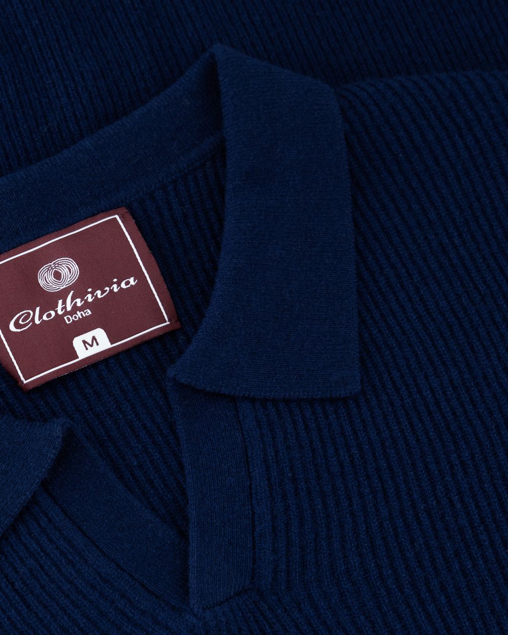 بلوفر صوف ميرينو اوبن كولر - كحلي