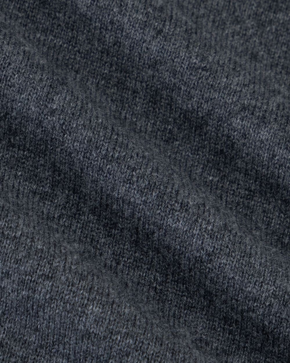 بلوفر صوف ميرينو هاي نيك - فضي داكن