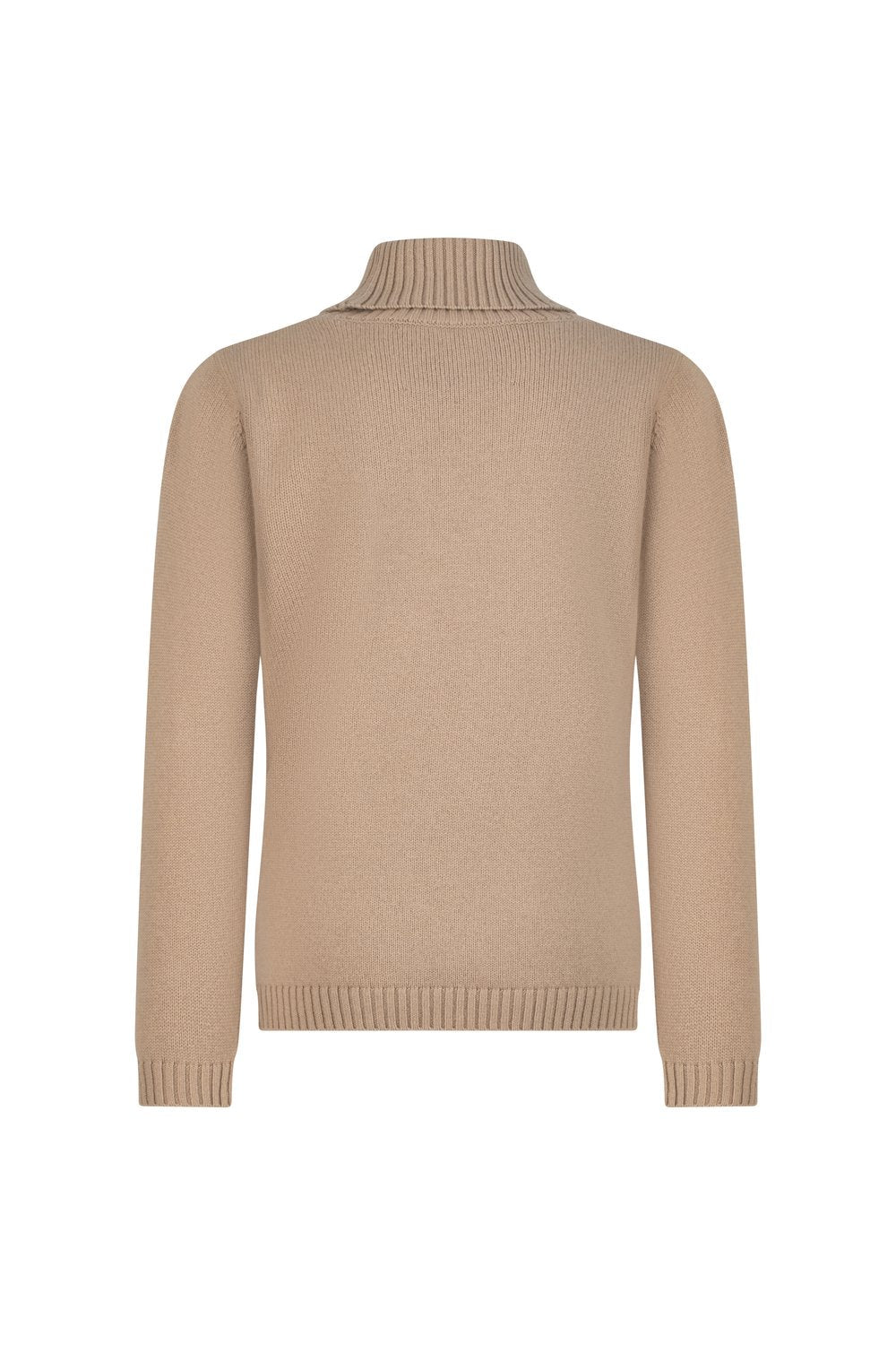 بلوفر أطفال صوف ميرينو هاي نيك - بسكوتي