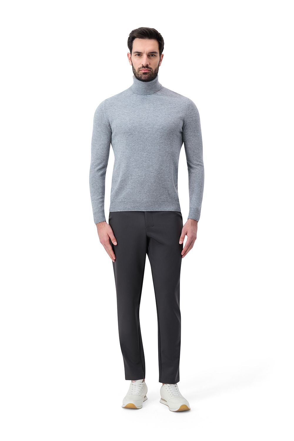 بنطلون نايلون - رمادي