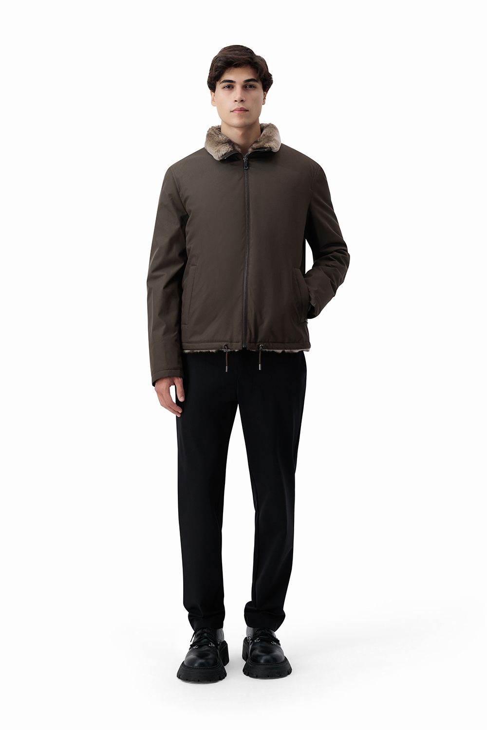 بومبر ريجنت فرو - بني ترابي