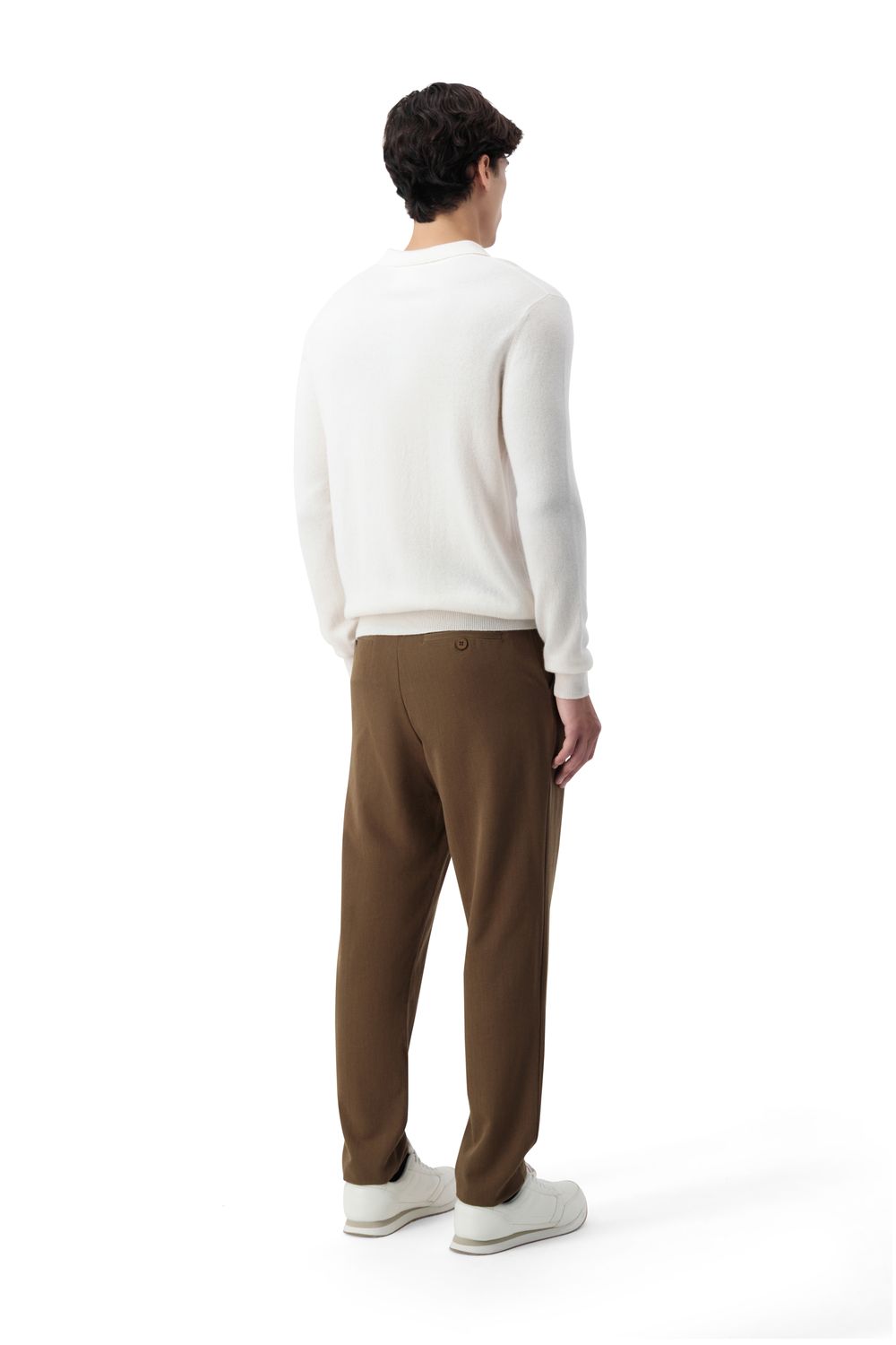 بلوفر بولو كشمير - كريمي