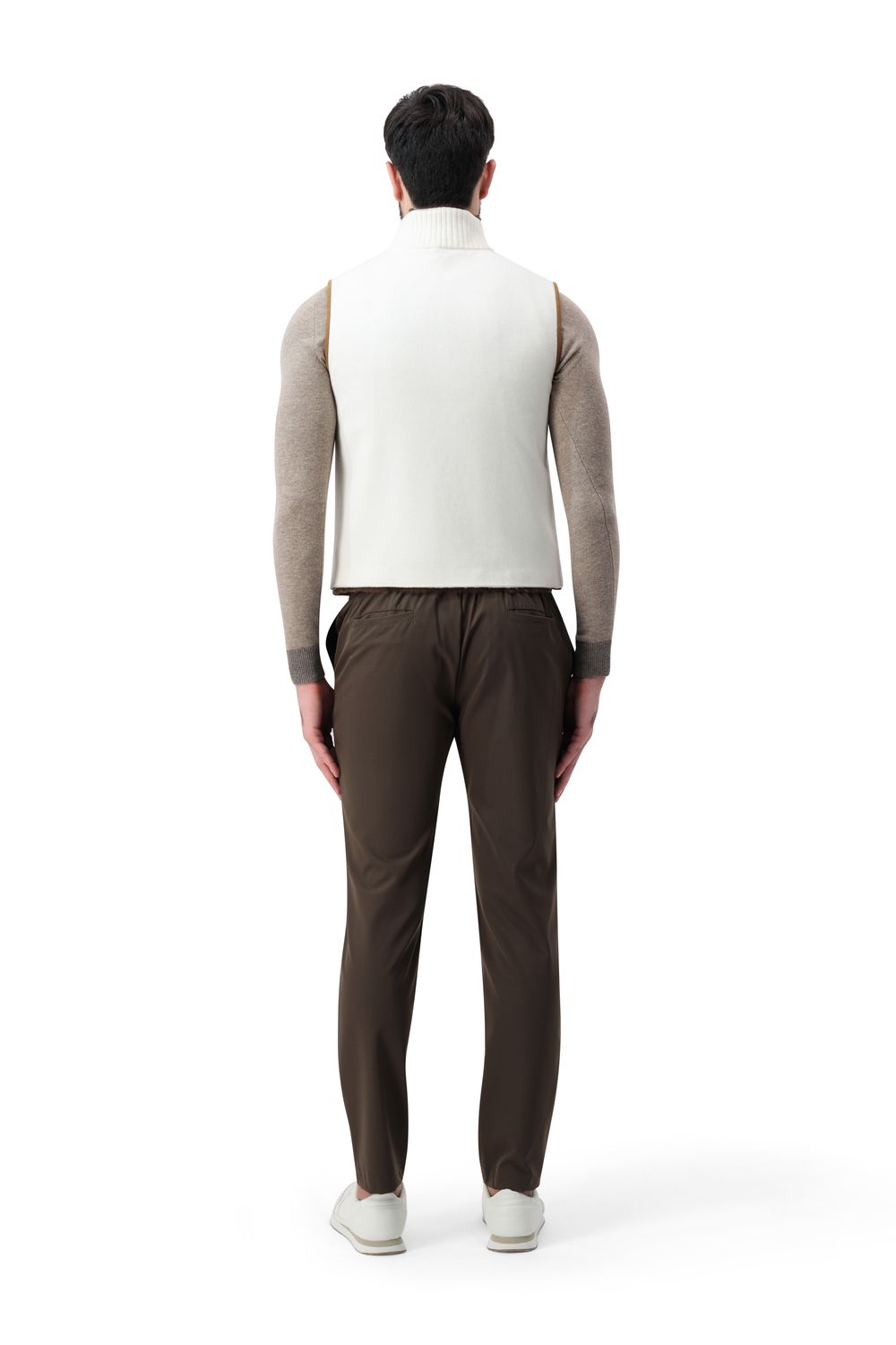 بنطلون نايلون ناعم - بني كوفي