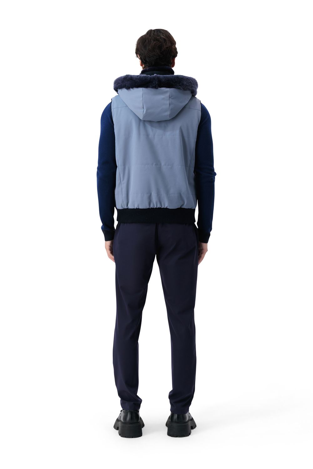 بنطلون نايلون ناعم - كحلي ليلي