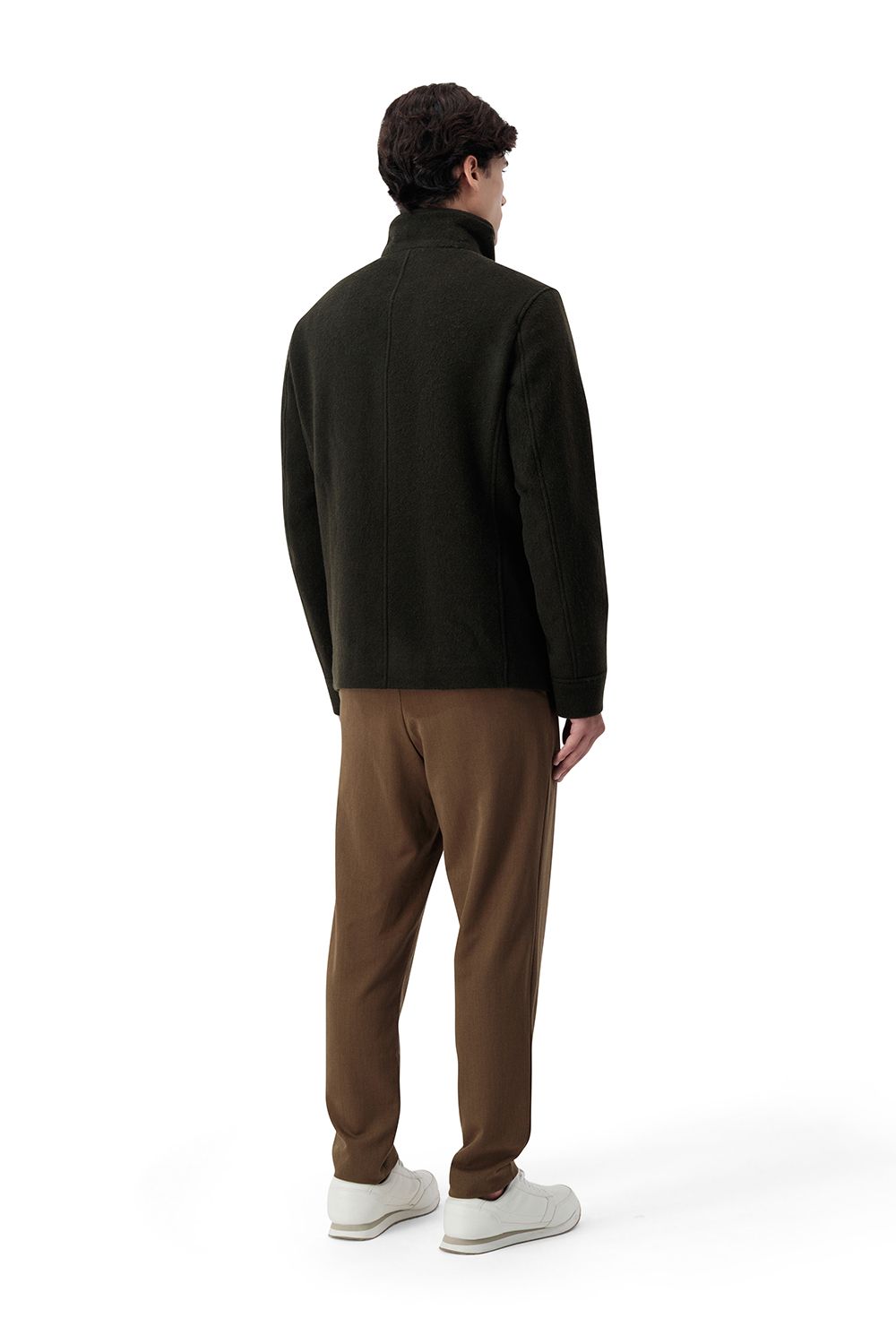 جاكيت تورينو صوف - زيتي ضبابي