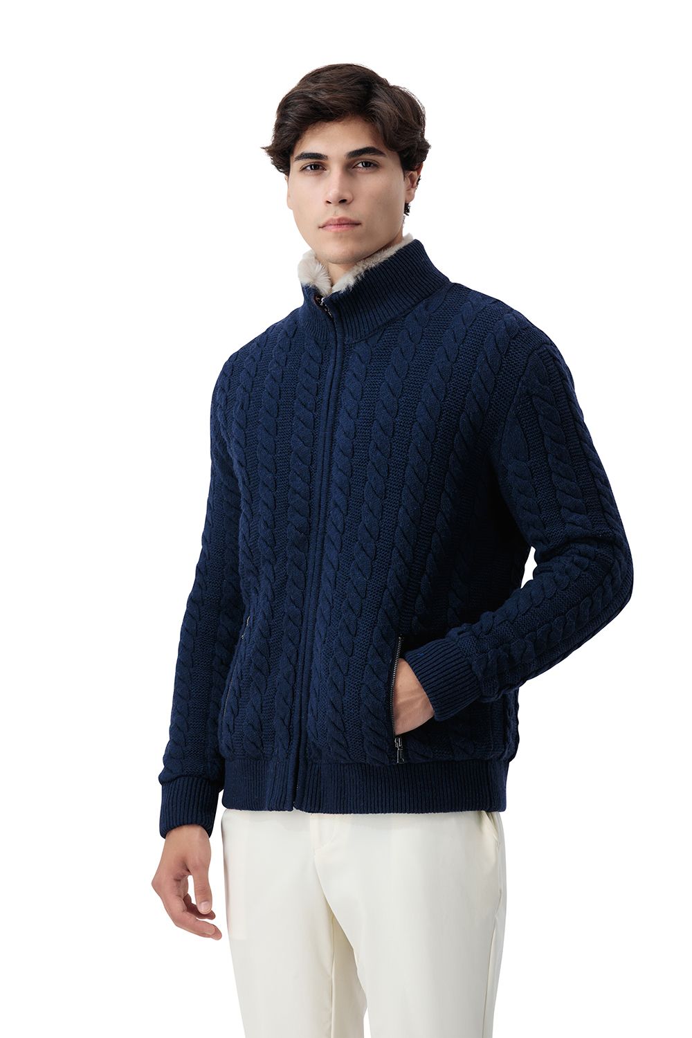 بلوفر هايلاند كيبل - كحلي ليلي