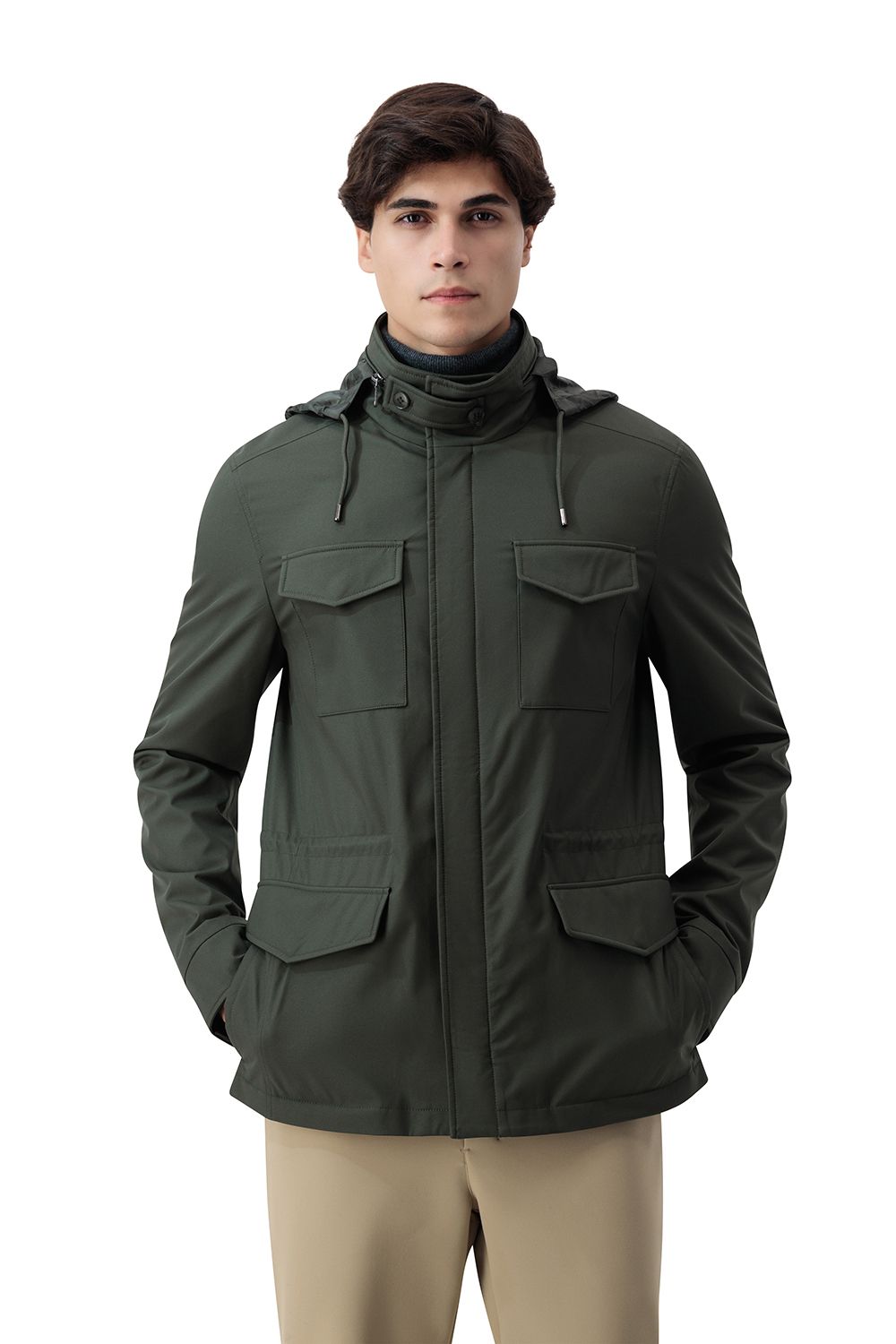 جاكيت هايلاند تريل - زيتي ضبابي