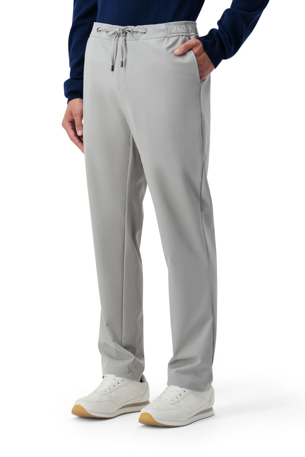 بنطلون نايلون ناعم - رمادي ضبابي