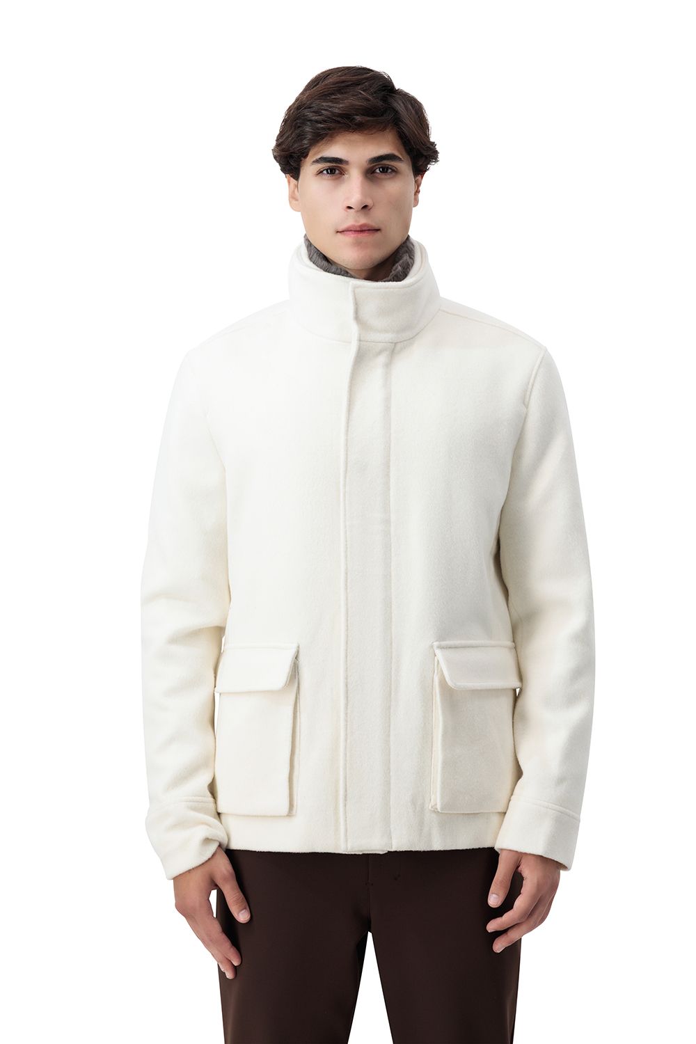 جاكيت تورينو صوف - أبيض كريمي