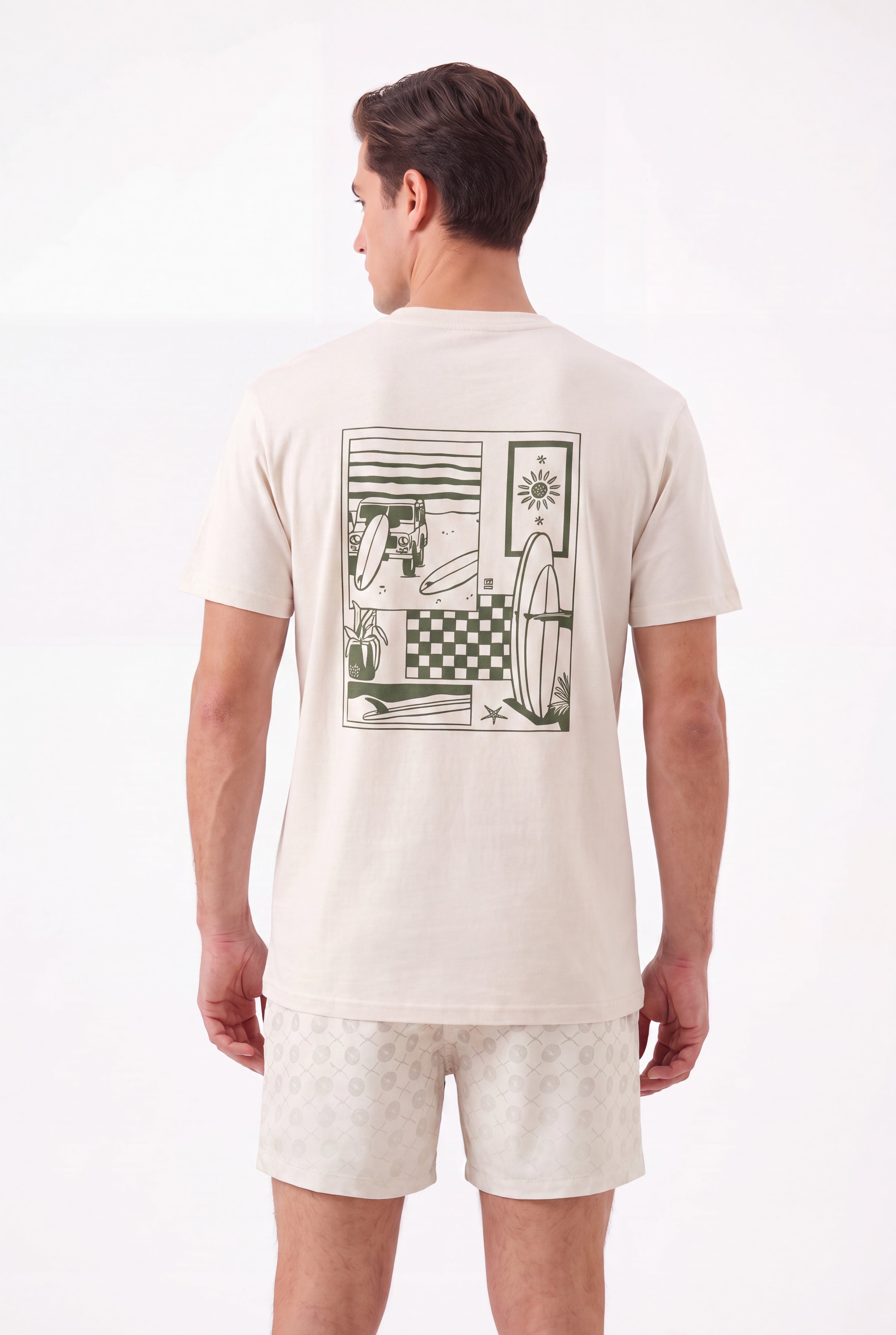 T-shirt-Beach Memories T-Shirt × Swimming shorts-Bondi — Combo Look