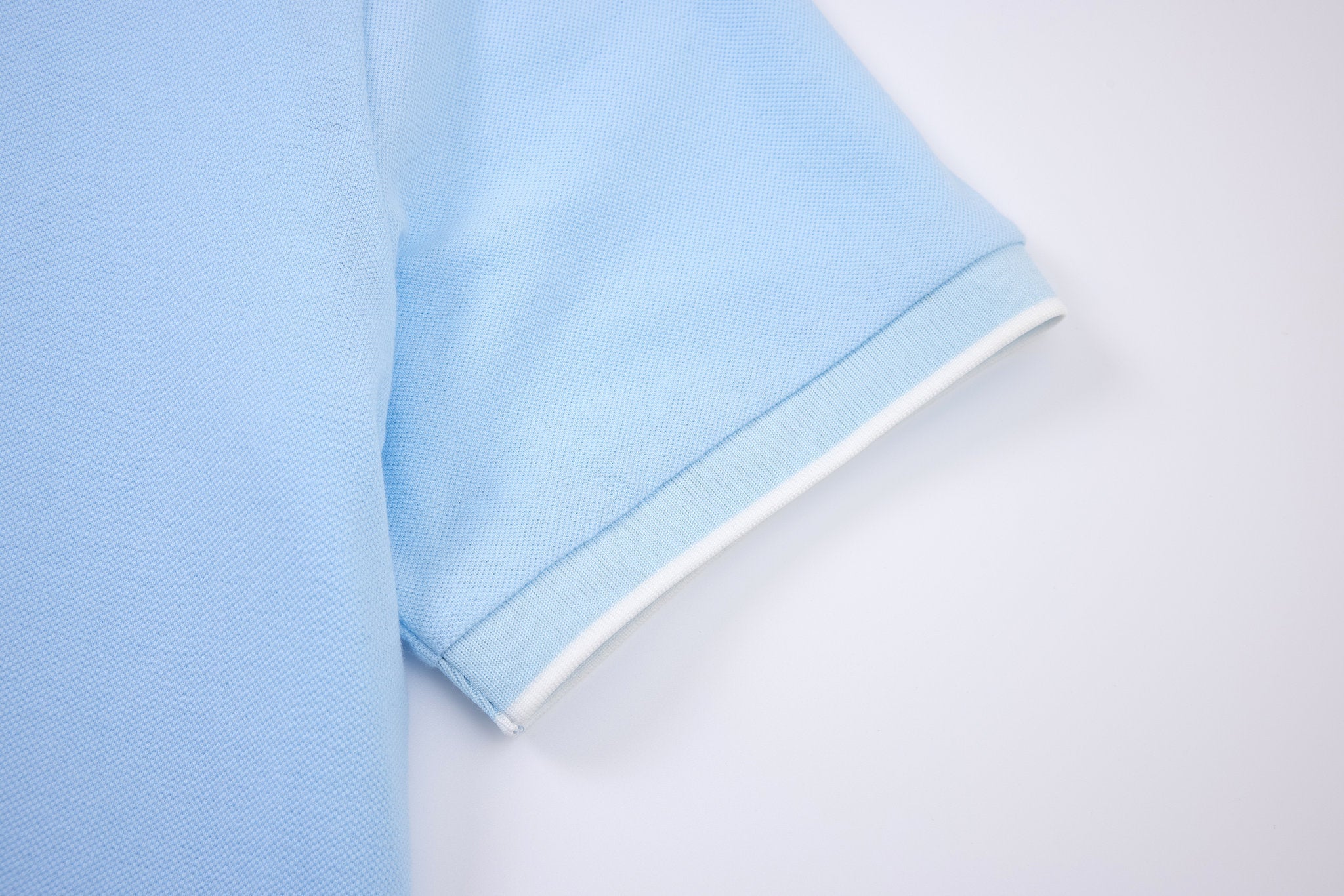 polo shirt -Baby-Blue × Chino Short-Beige — Combo Look