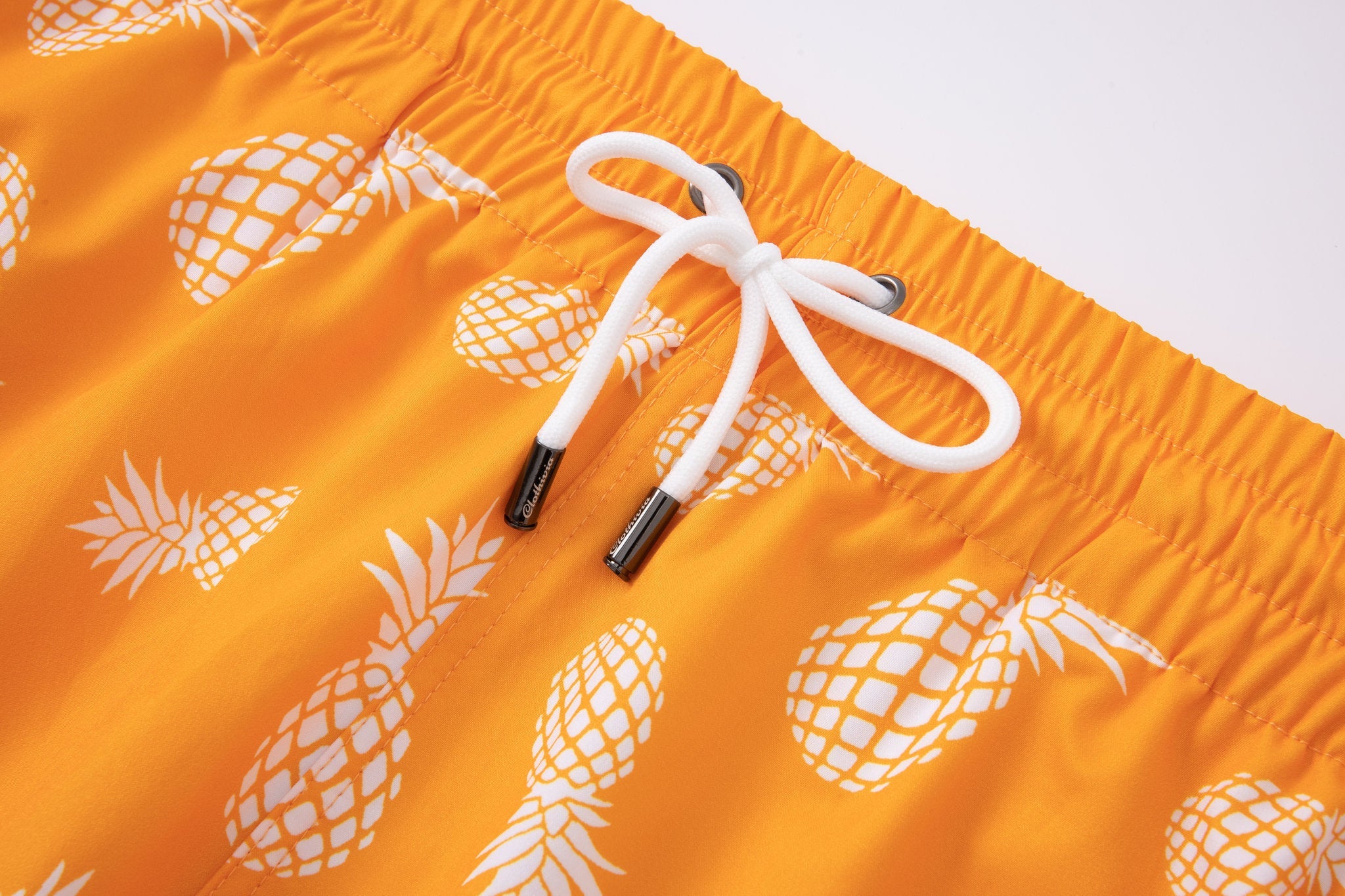 شورت سباحة - أناناس - أزرق مخضر - برتقالي