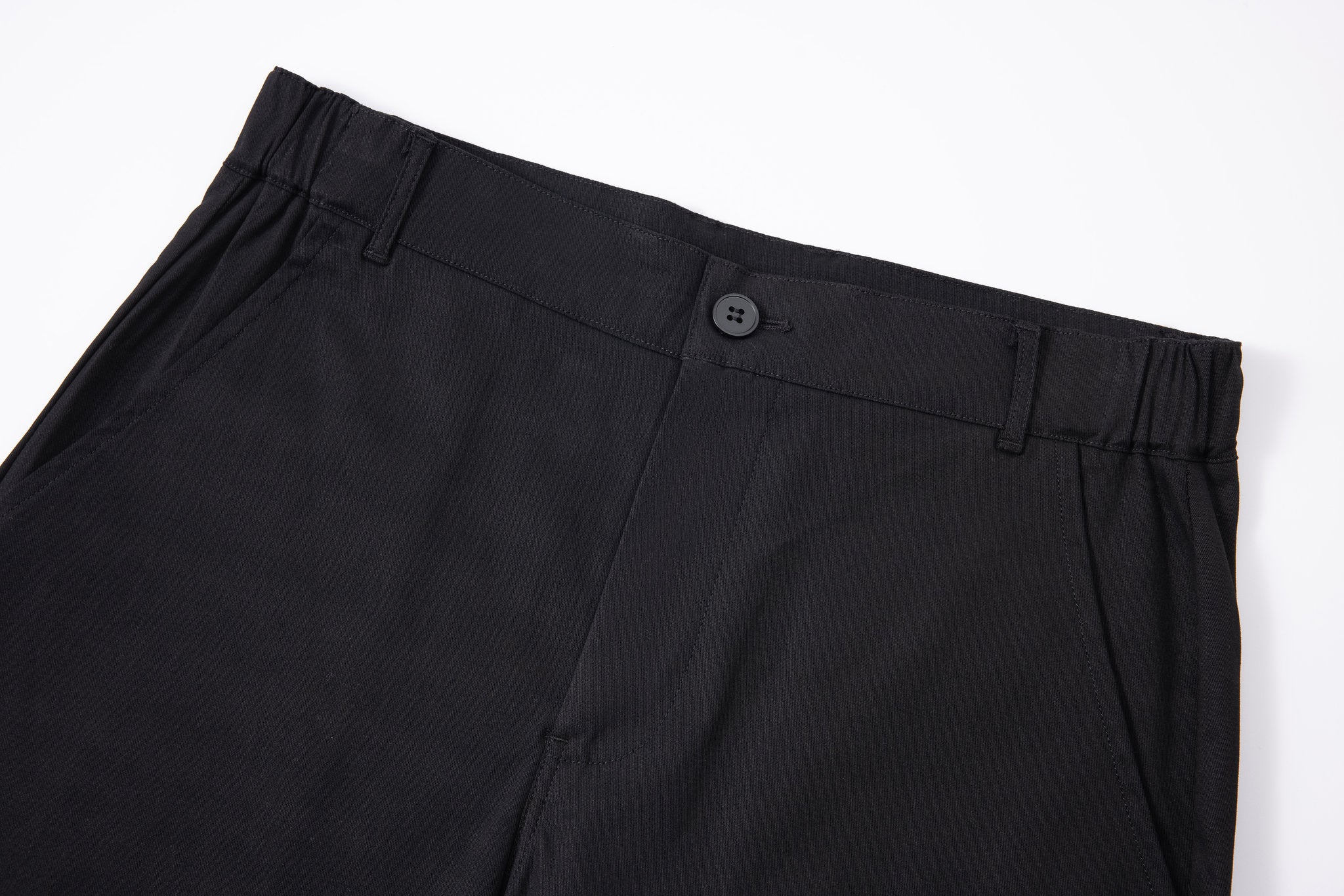 Chino Short-Black × polo shirt -Beige — Combo Look