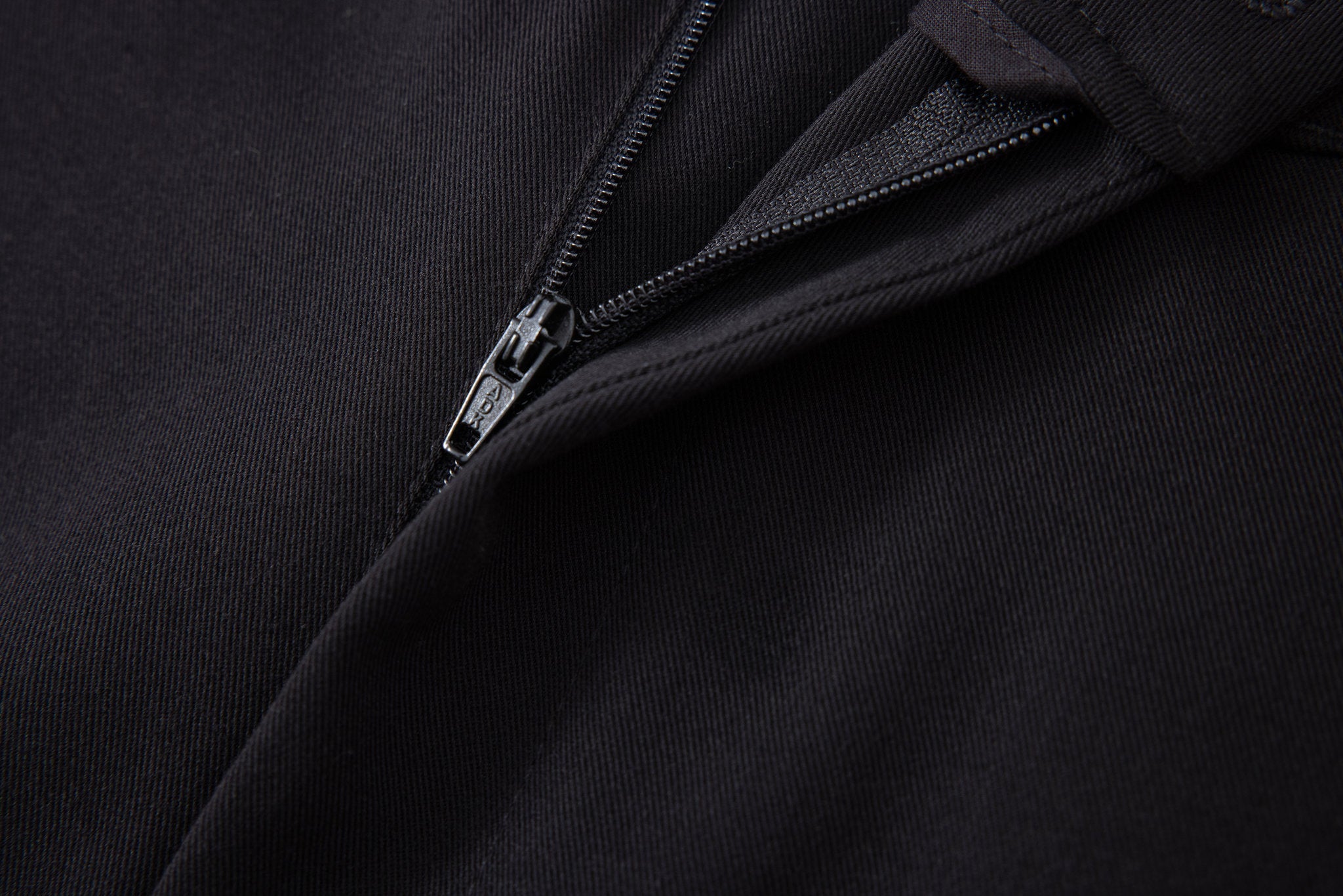 Tailored  trousers -Black × polo shirt -Beige — Combo Look