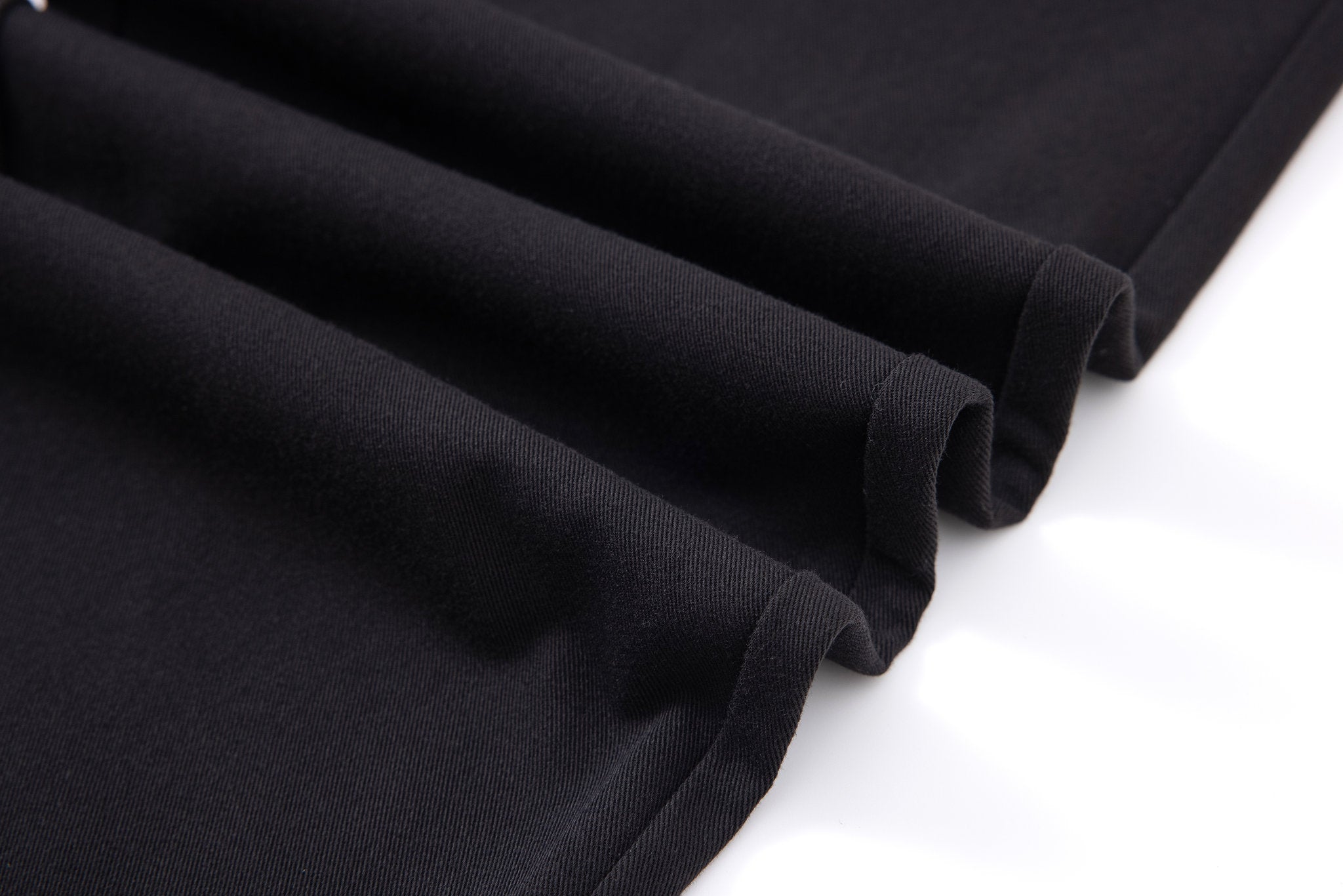 Tailored  trousers -Black × polo shirt -Beige — Combo Look
