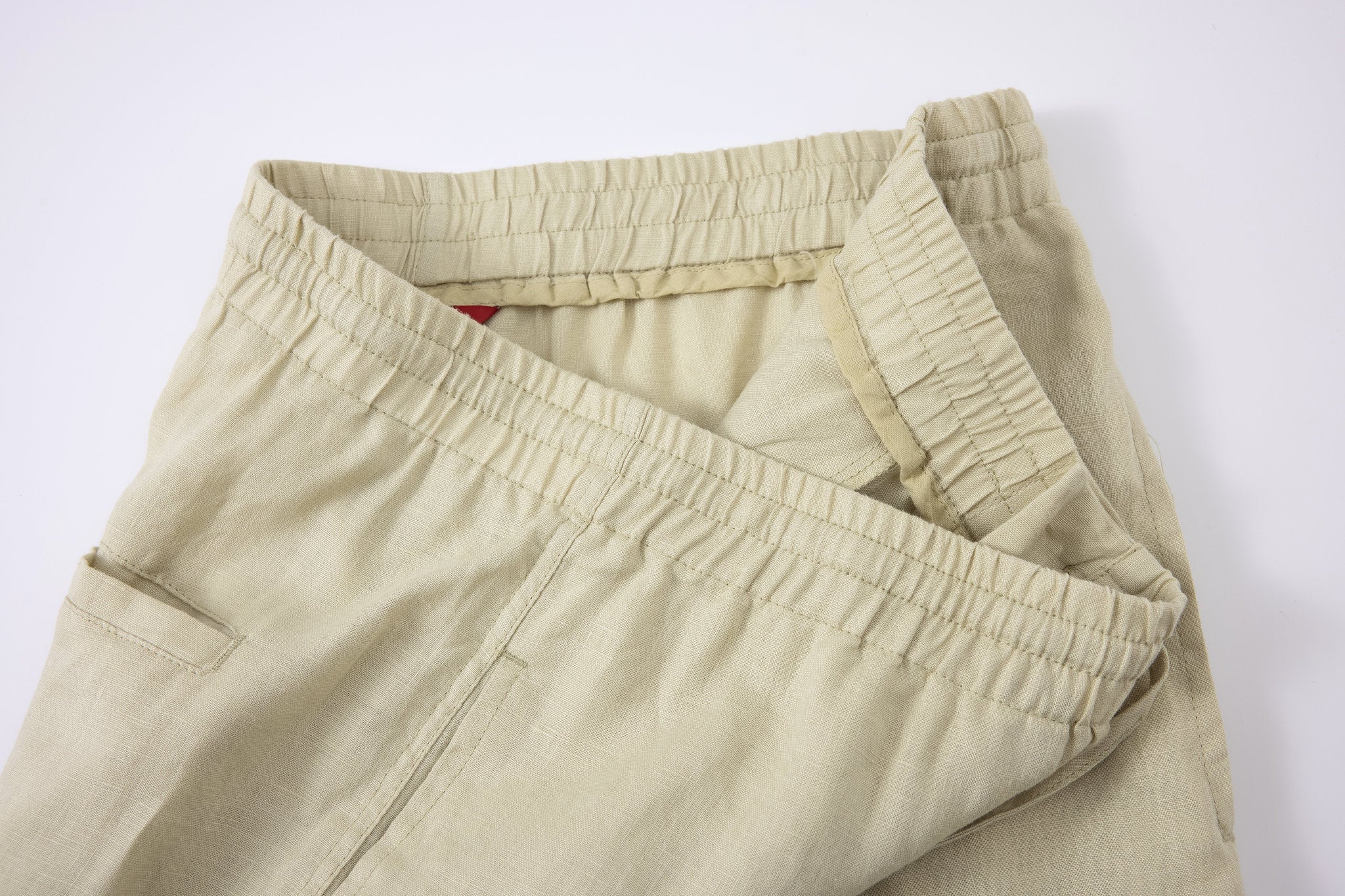 Linen Short-Mint-Green × Towel Polo-White — Combo Look