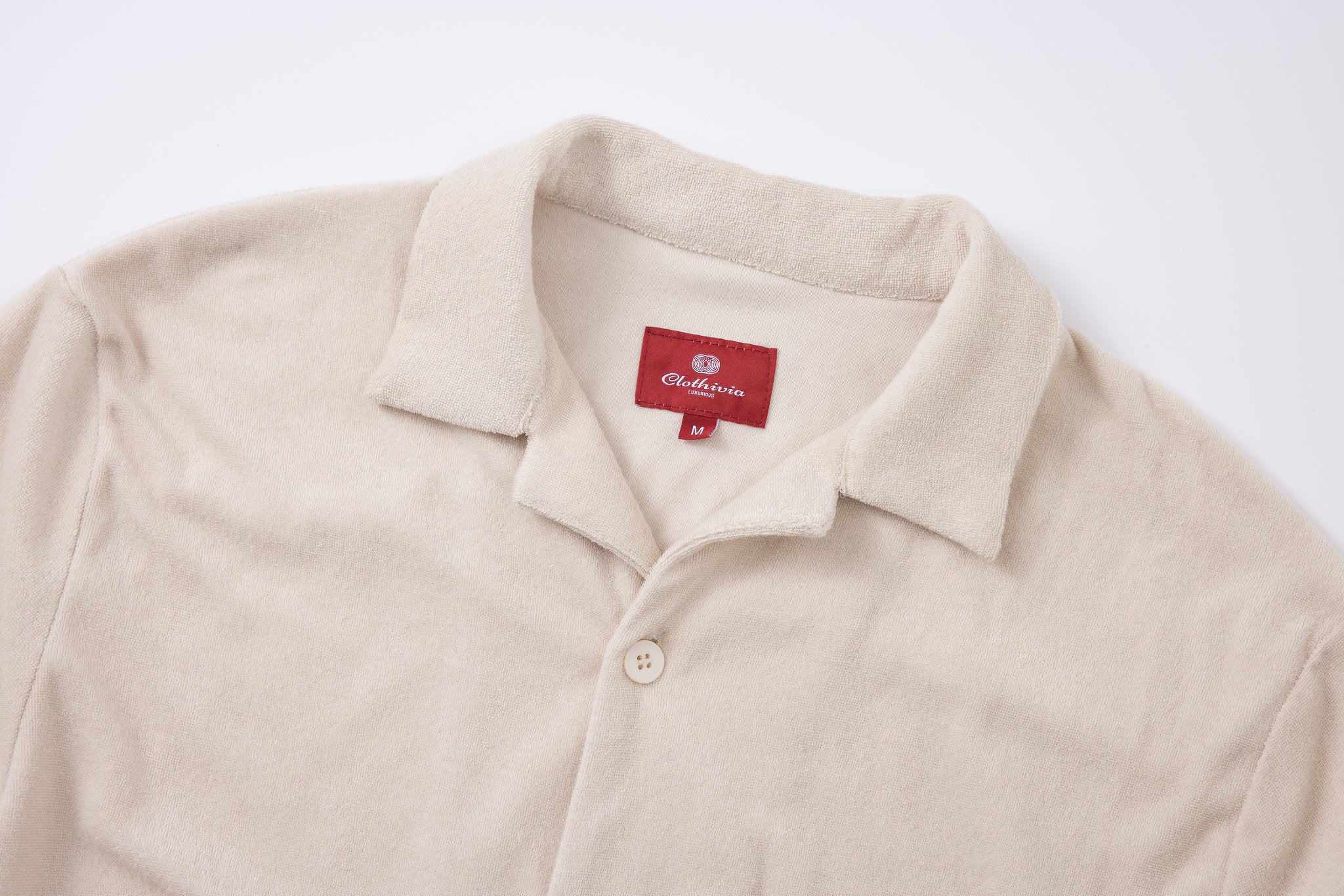 Towel Howell Long Sleeves-Beige × Linen Pants-Beige — Combo Look