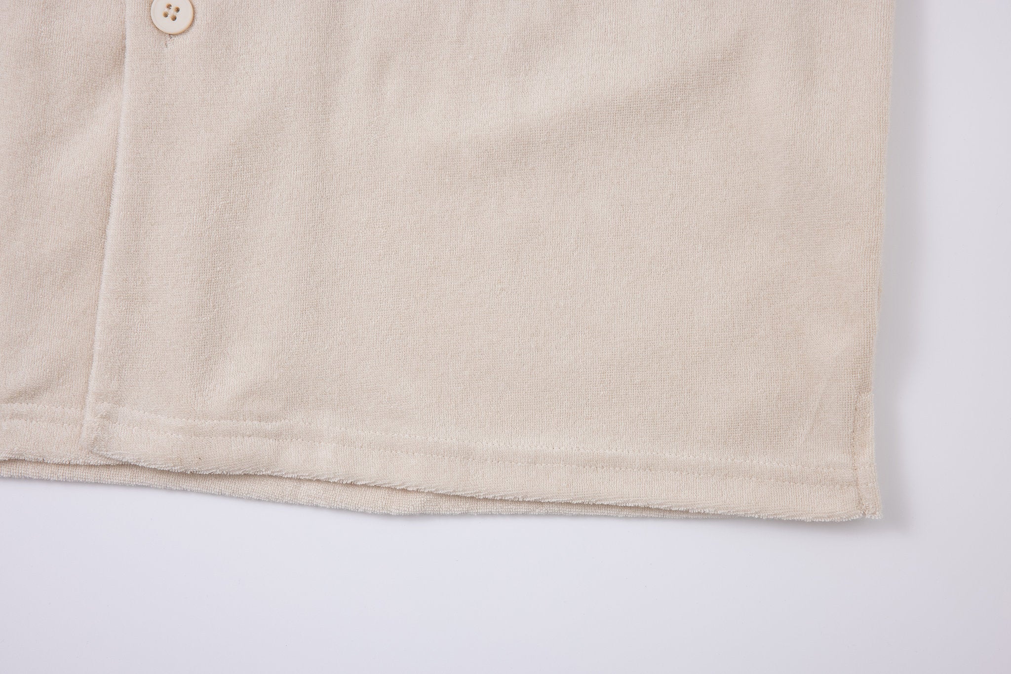 Towel Howell Long Sleeves-Beige × Linen Pants-Beige — Combo Look