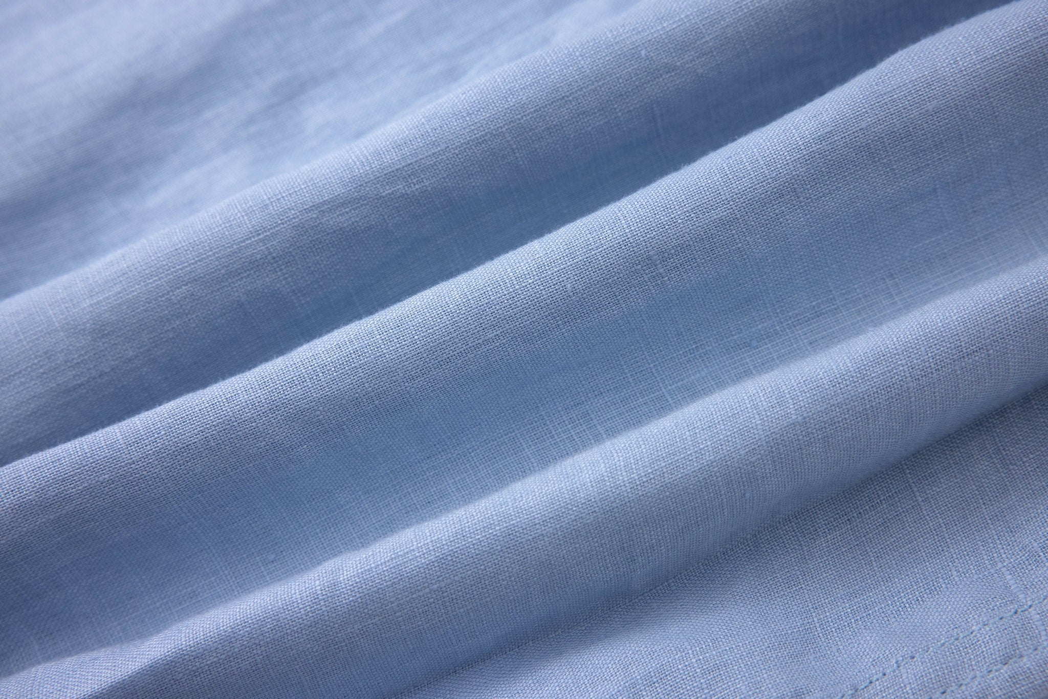 Linen Short Sleeves-Ocean-Blue