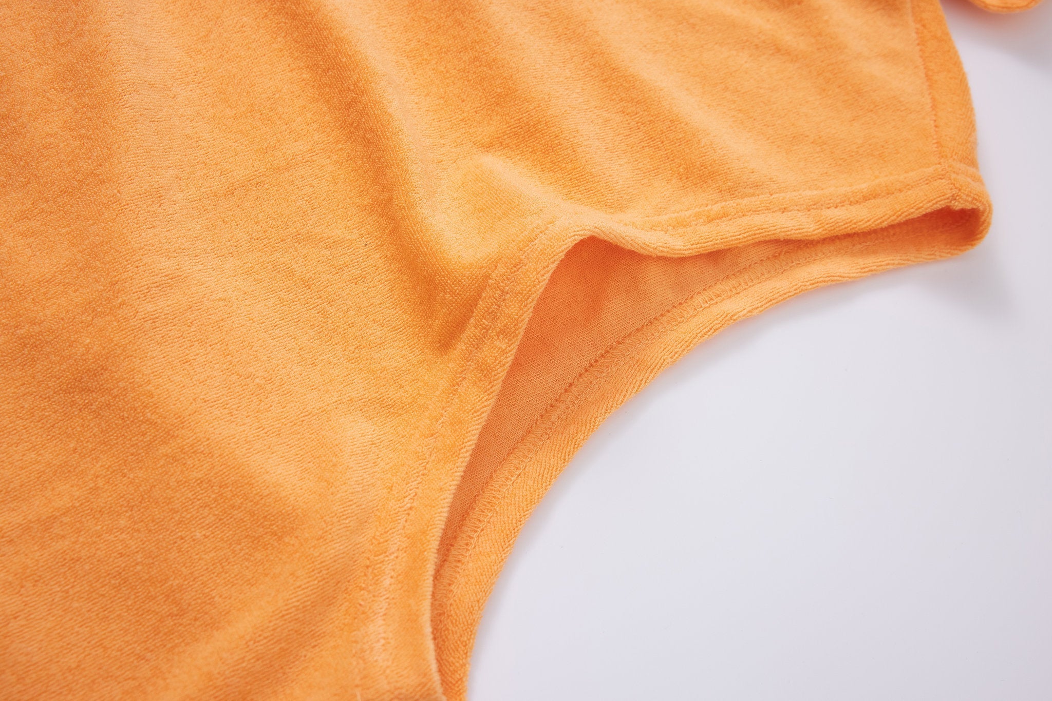 Towel Hoodie-Light-Orange × Linen Pants-Ivory — Combo Look