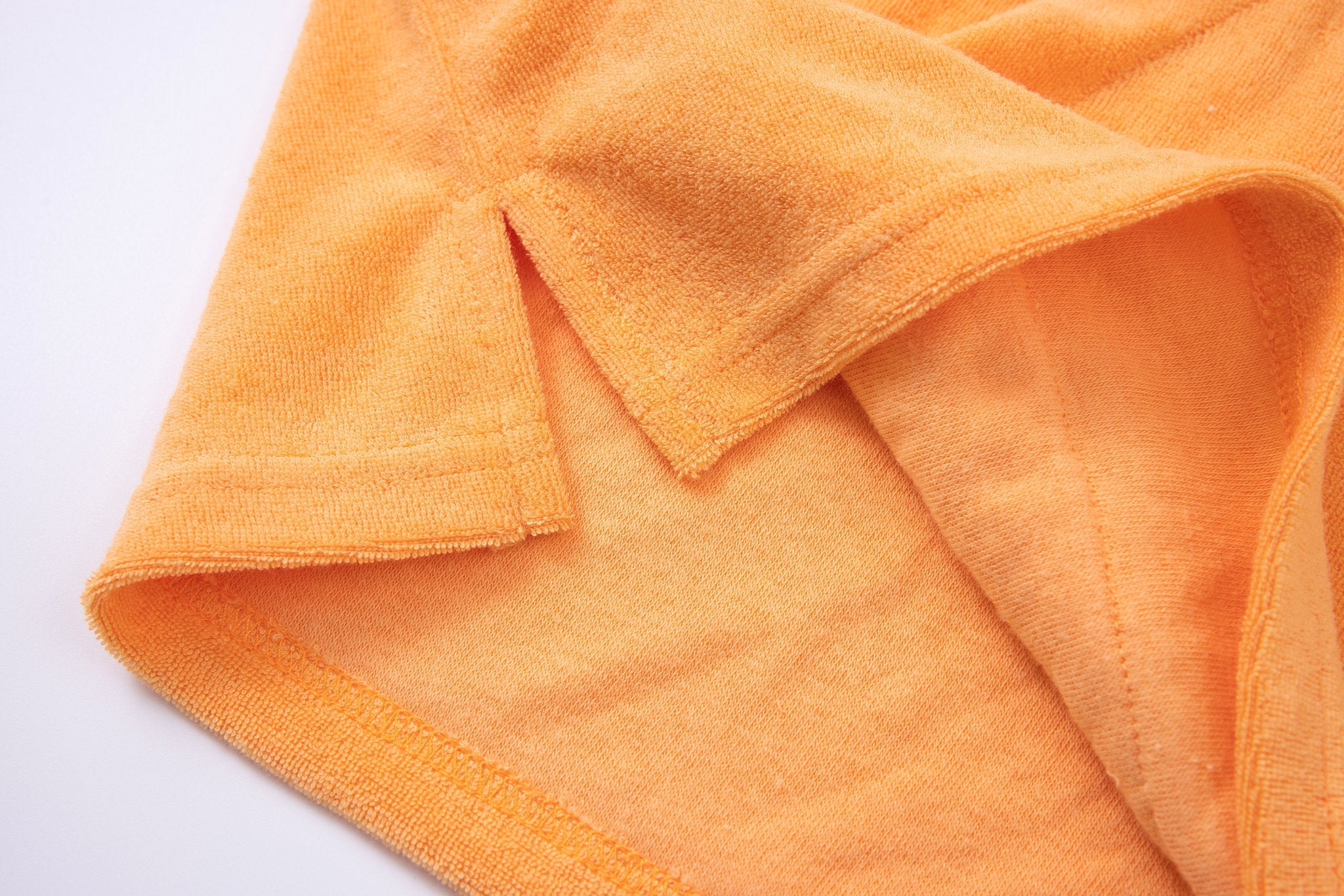 Towel Hoodie-Light-Orange × Linen Pants-Ivory — Combo Look
