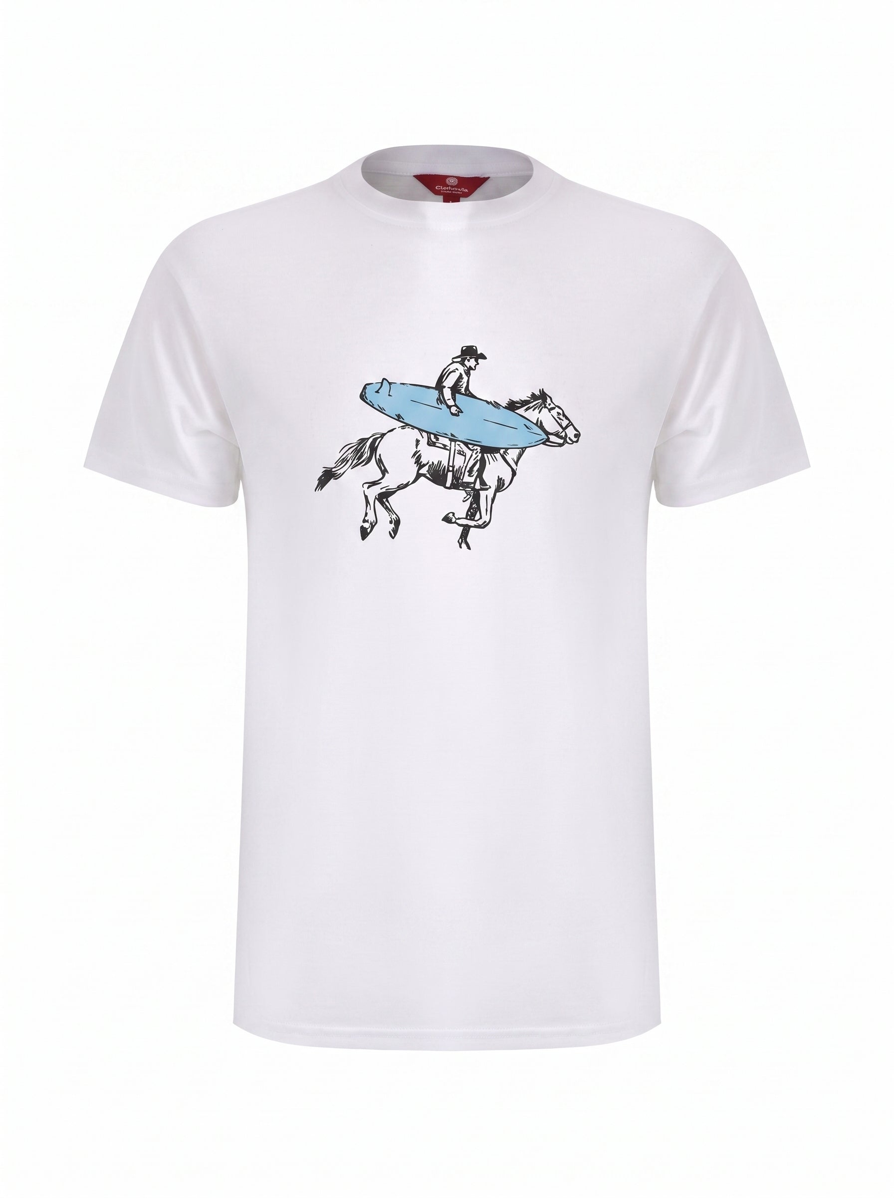 premium swimming shorts-Deep Lagoon × T-shirt-Desert Surfer T-Shirt — Combo Look