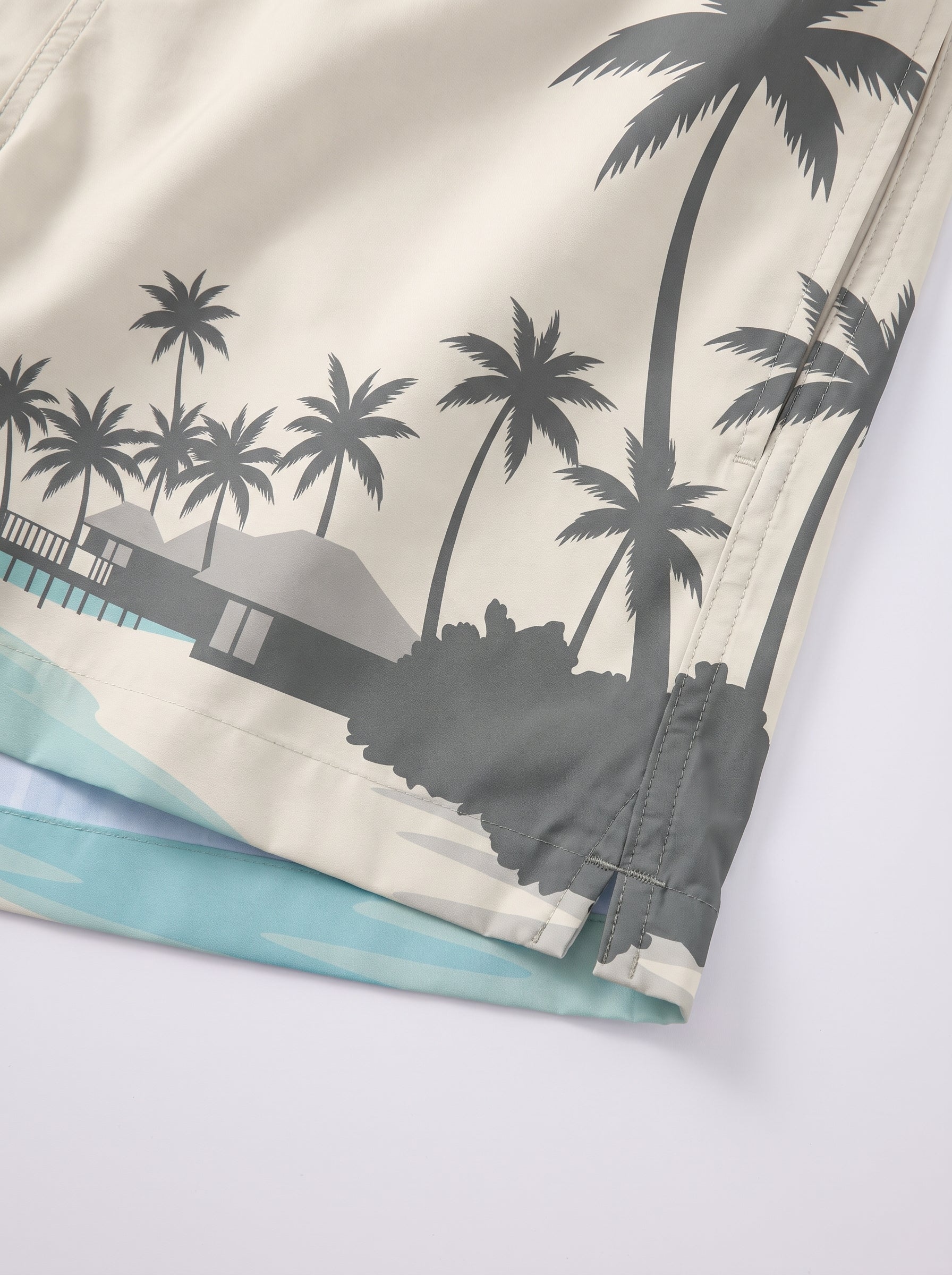 Swimming shorts-Palm Lagoon × T-shirt-Surf Society T-Shirt — Combo Look