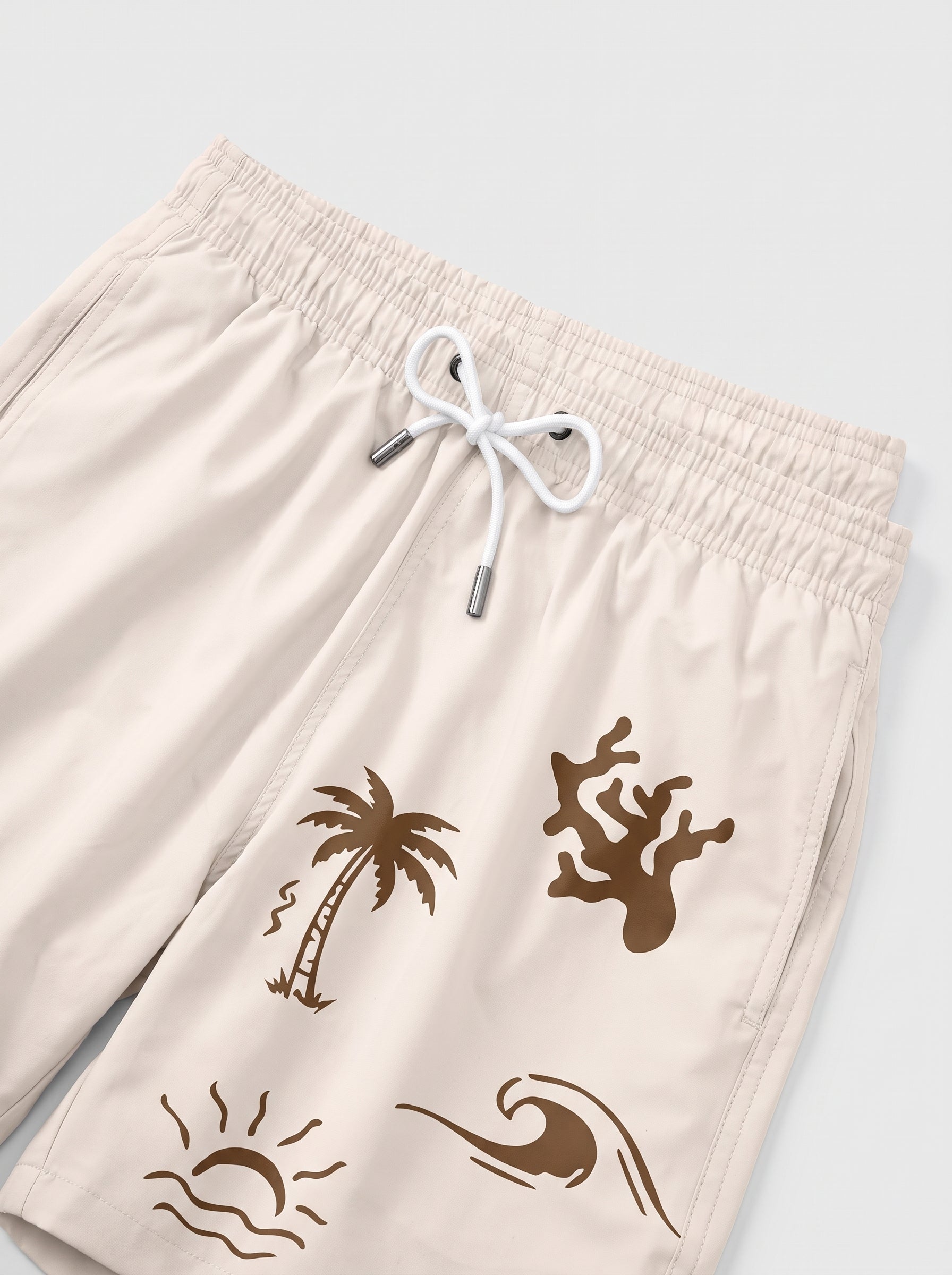 Swimming shorts-Driftwood × T-shirt-Surf Society T-Shirt — Combo Look